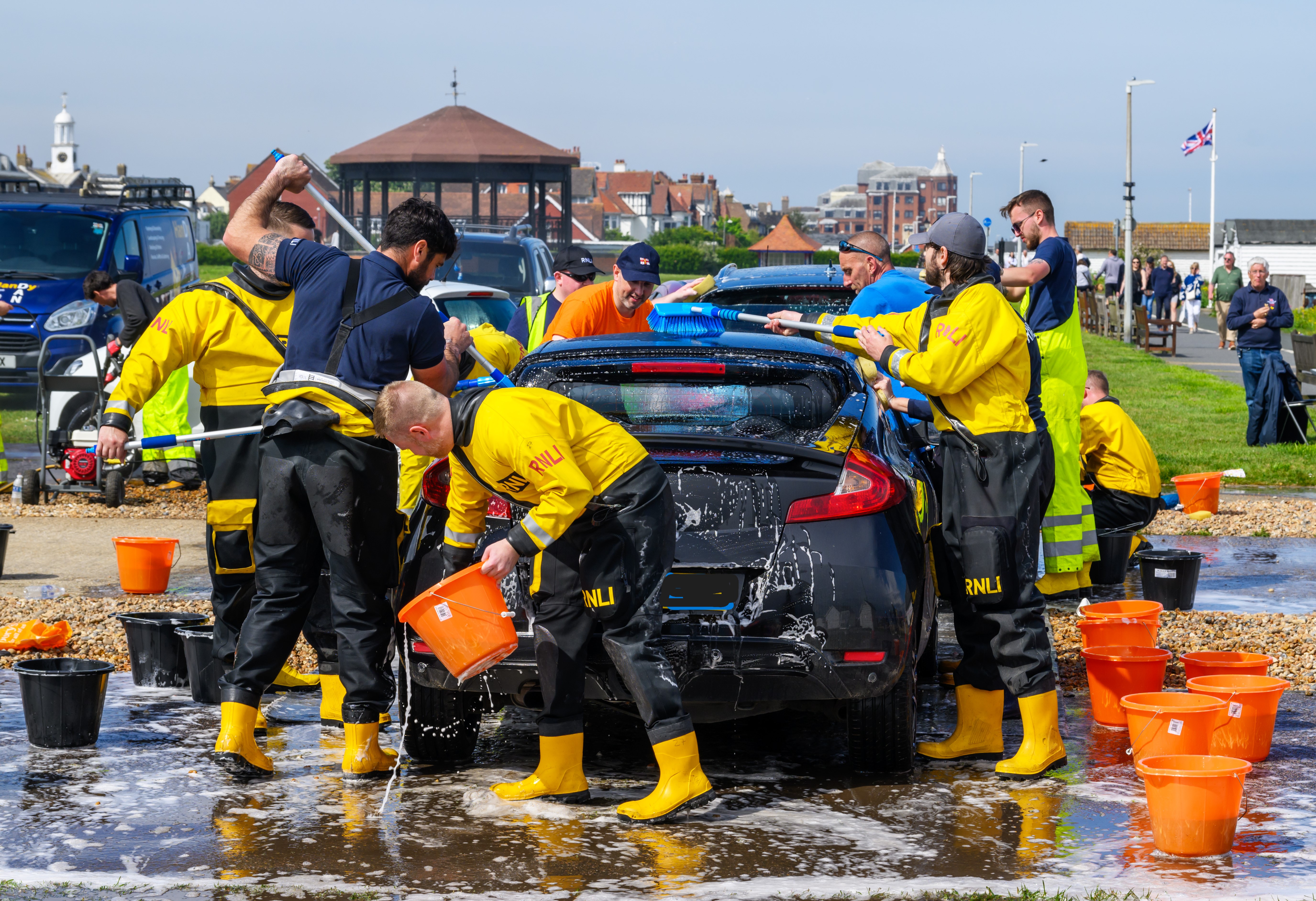 Volunteers at work