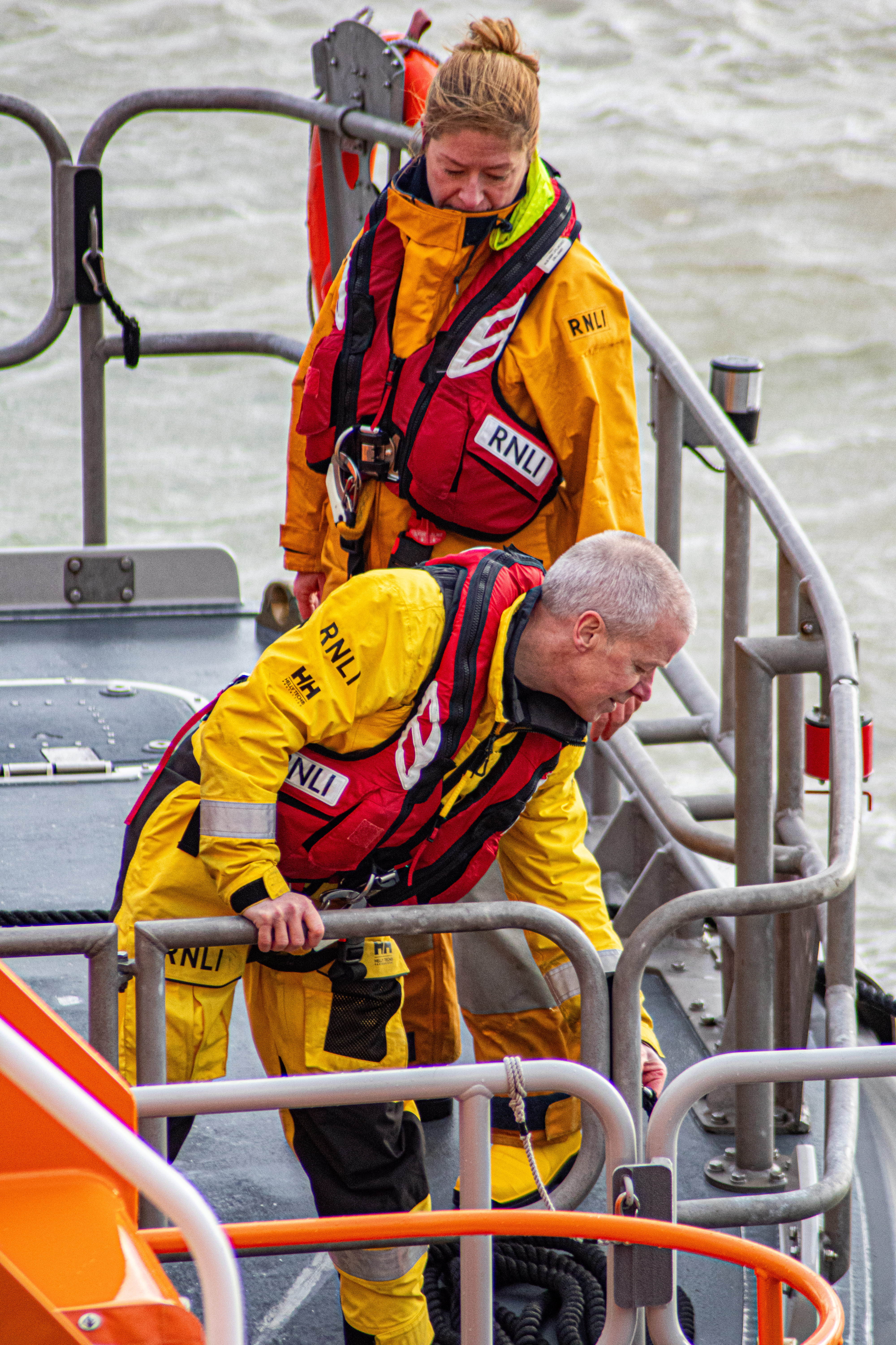 Two members of Newhaven's Volunteer Crew
