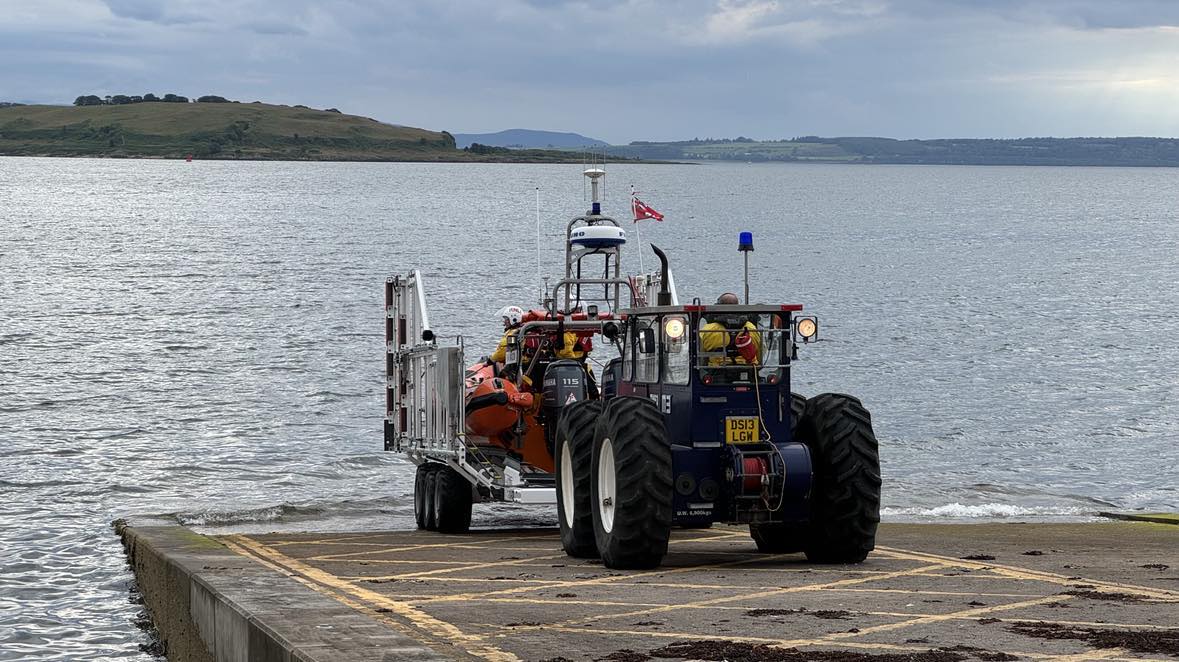 Largs lifeboat launch