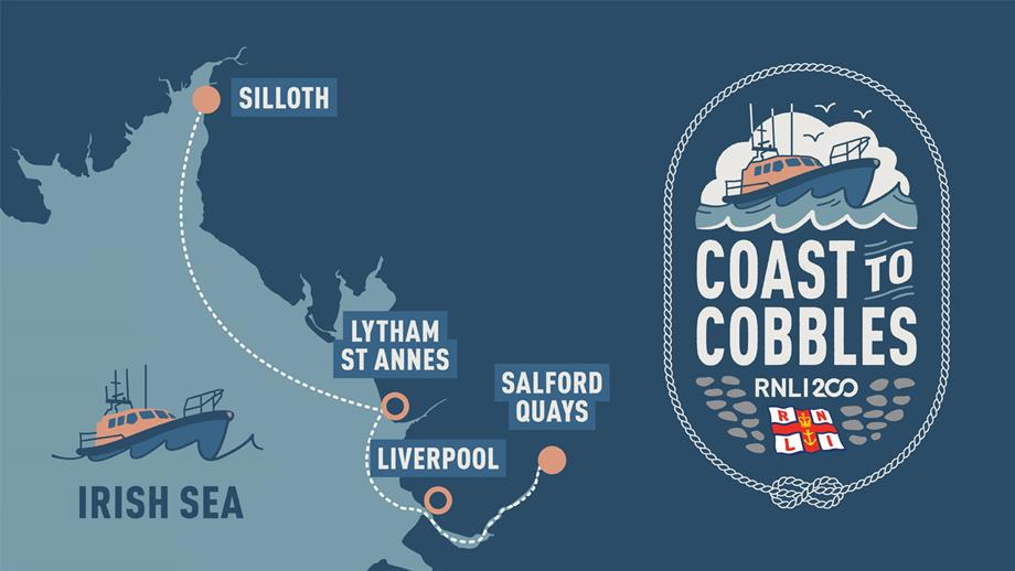 Coast To Cobbles map illustration