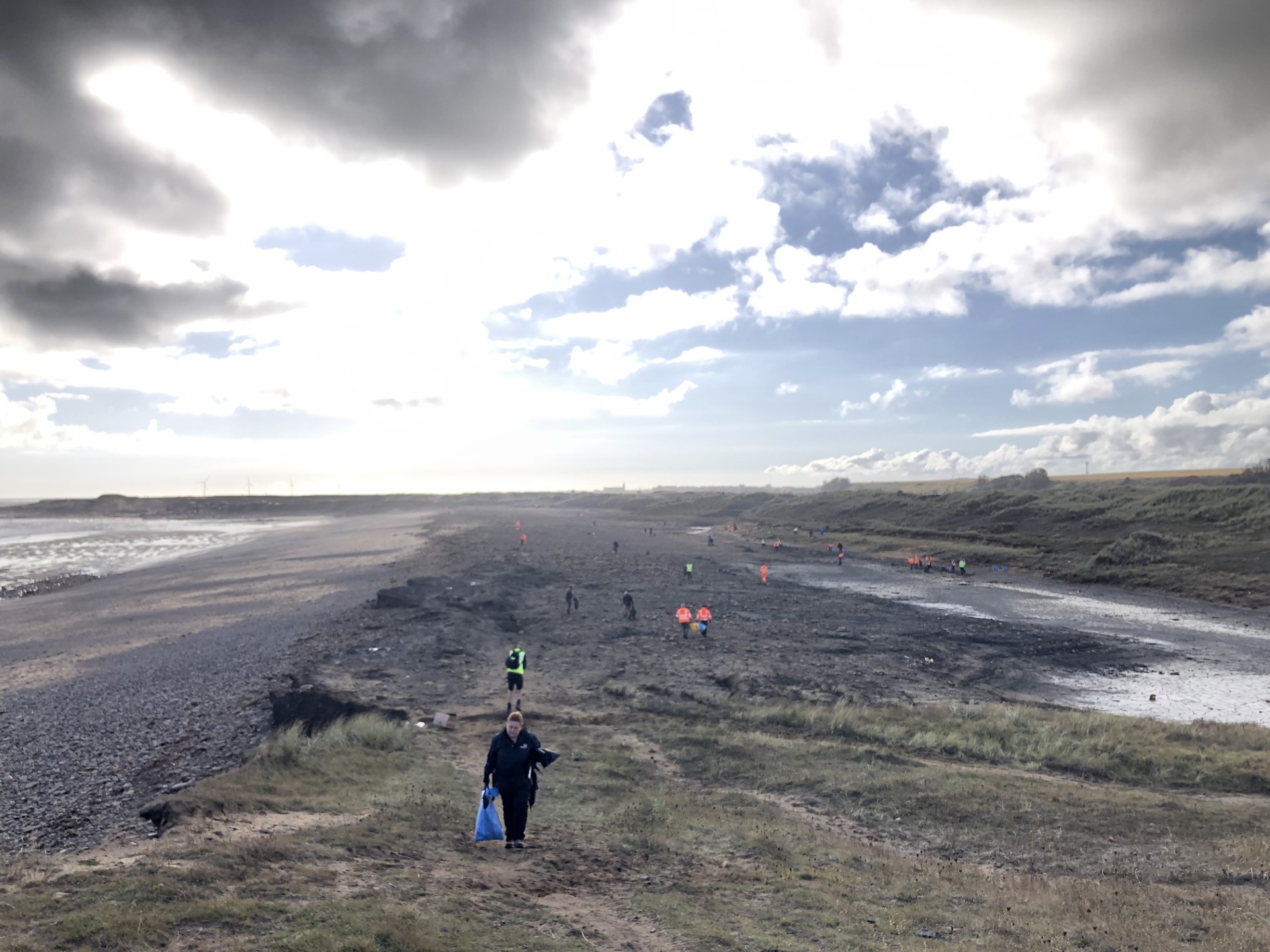 Over a mile of foreshore cleaned up by hand