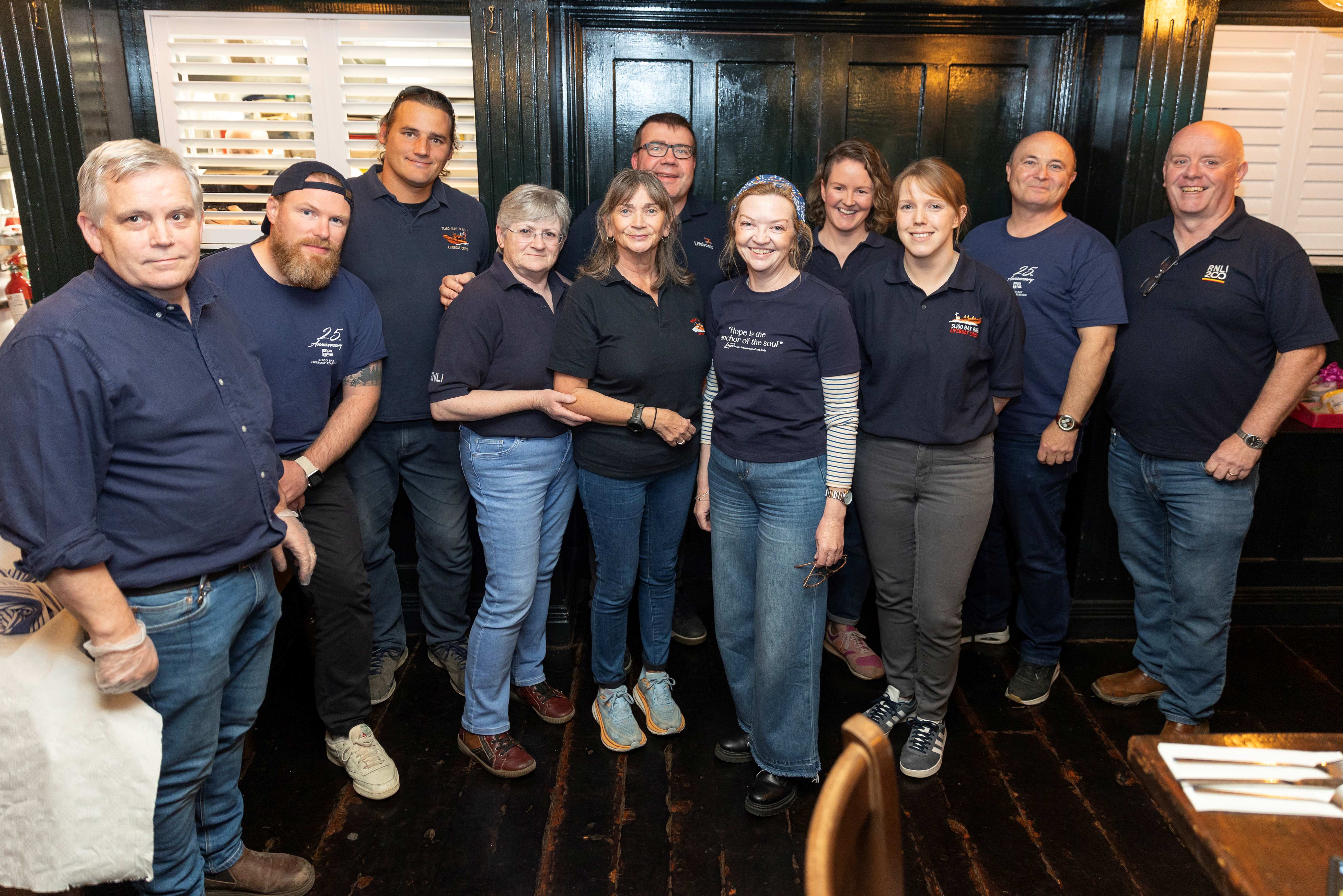 Volunteers from Sligo Bay RNLI on the night