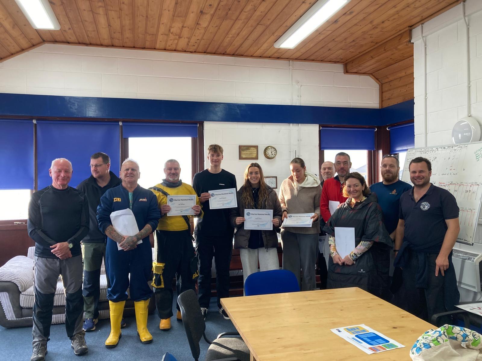 Presentation of certificate's Neath Port Talbot Council sponsored attendees