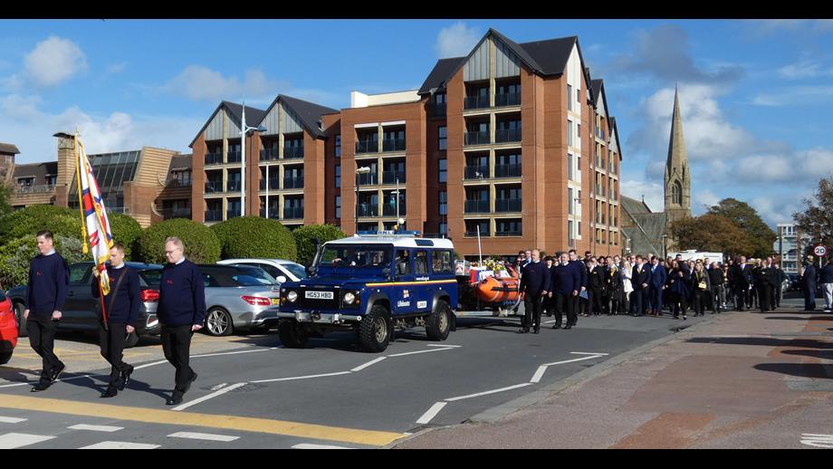 Large turnout at funeral of serving Lytham St Annes RNLI lifeboat crew