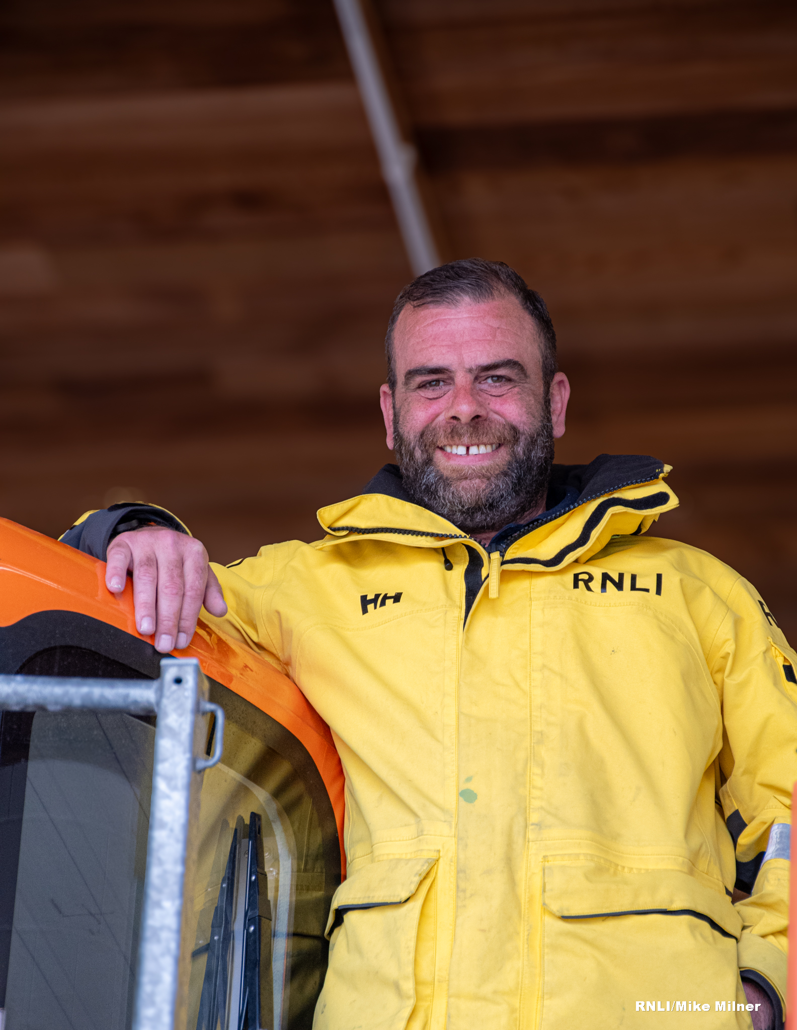 Pete Sanderson, all-weather lifeboat crew volunteer.