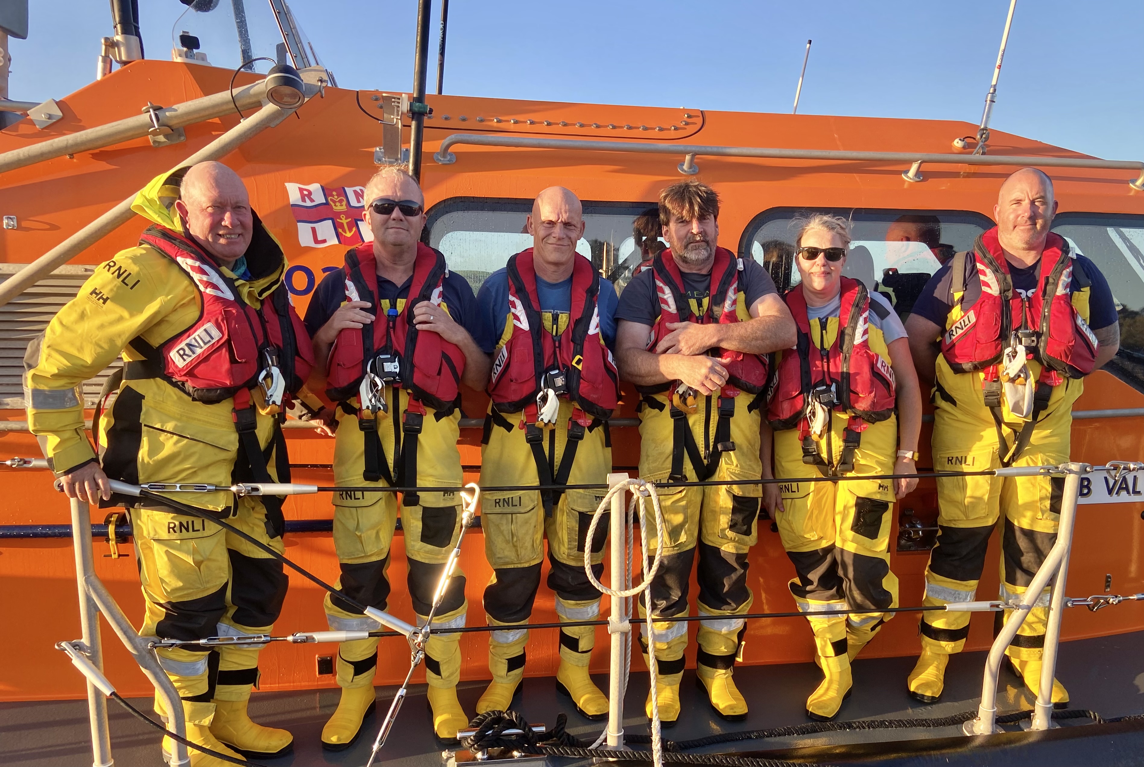 Courtmacsherry RNLI crew pictured after the call out