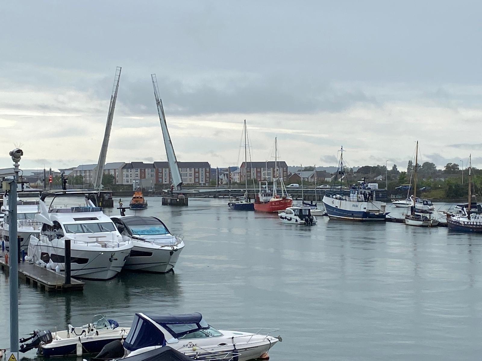 Arriving in Poole 