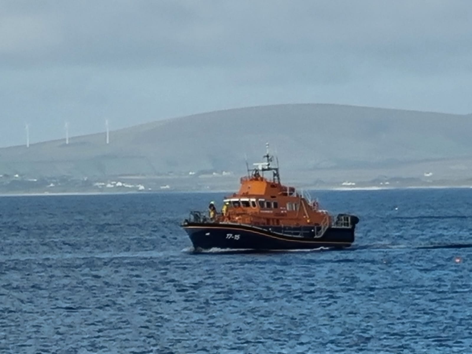 Ballyglass RNLI's all-weather lifeboat during the call out