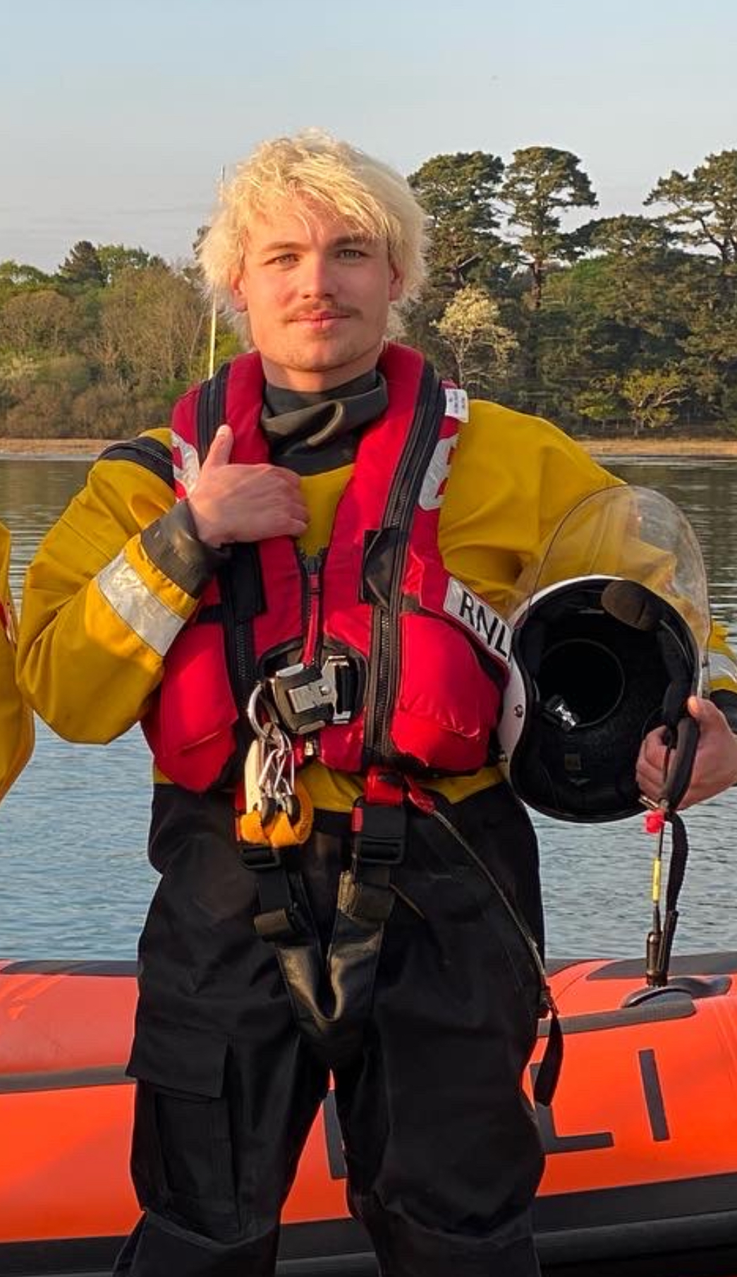 Crew member passing his exams