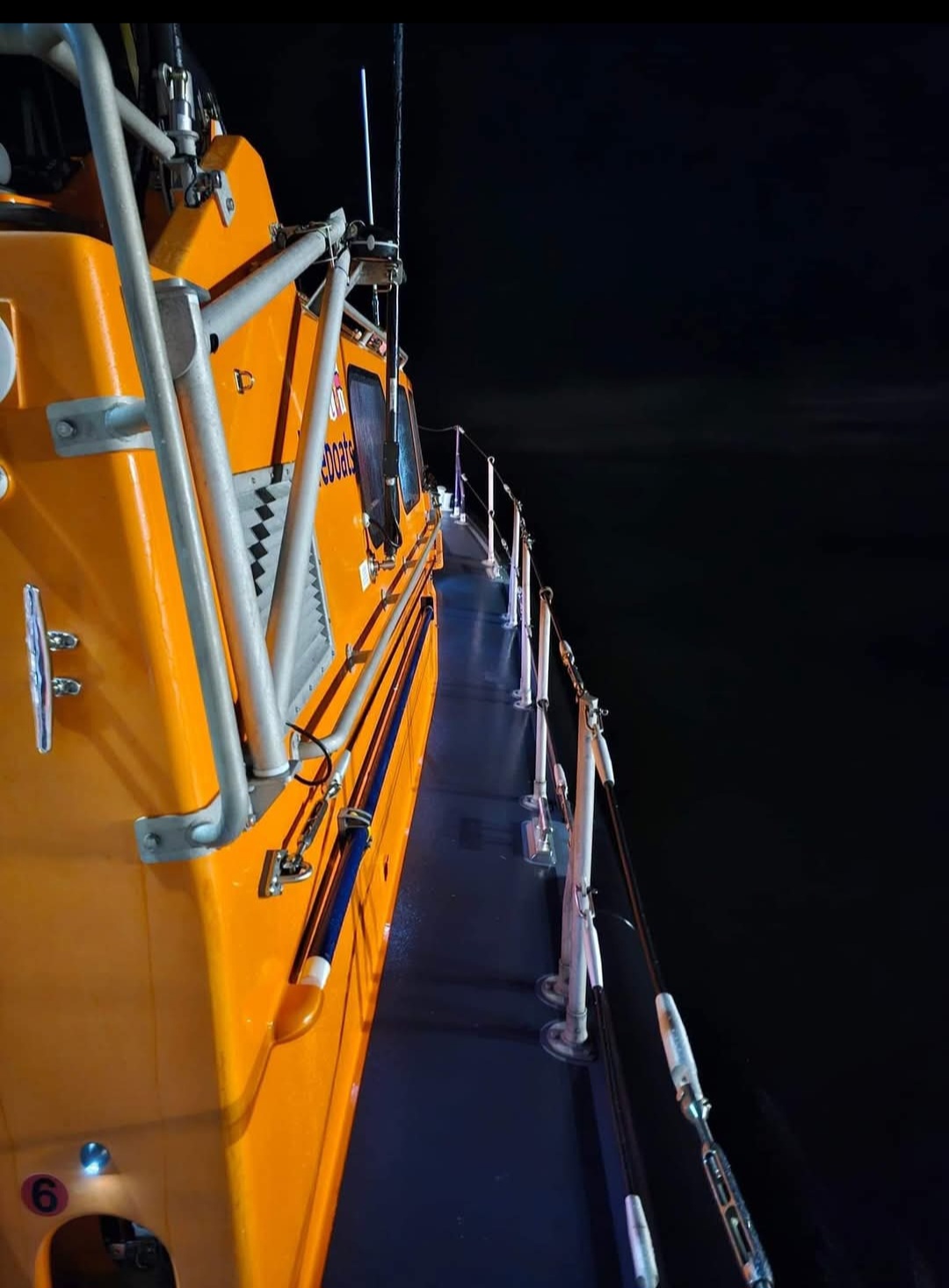 Girvan Lifeboat at night