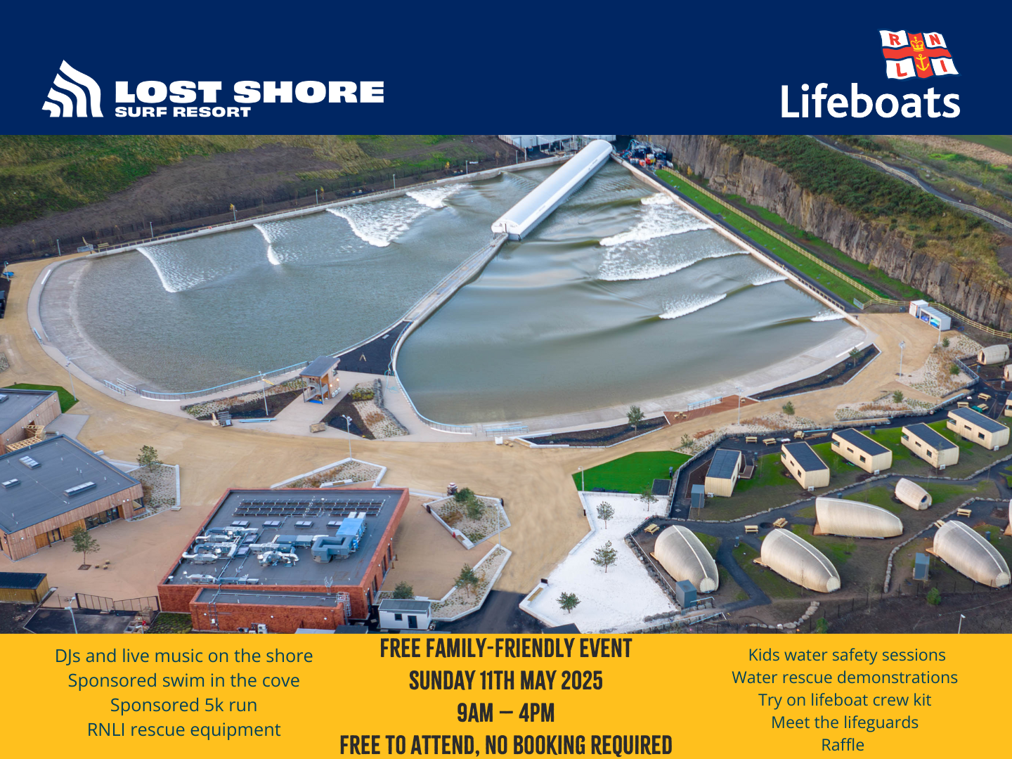 The RNLI and Lost Shore Surf Resort host Mayday event | RNLI