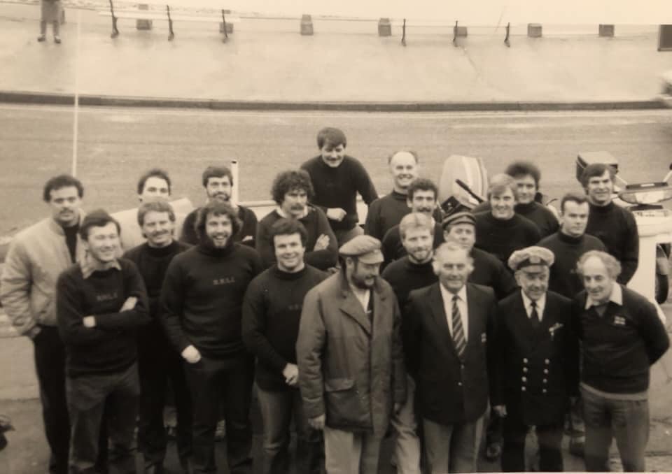 Mike Kingston 3rd from left with the rest of the Crew from 1980.