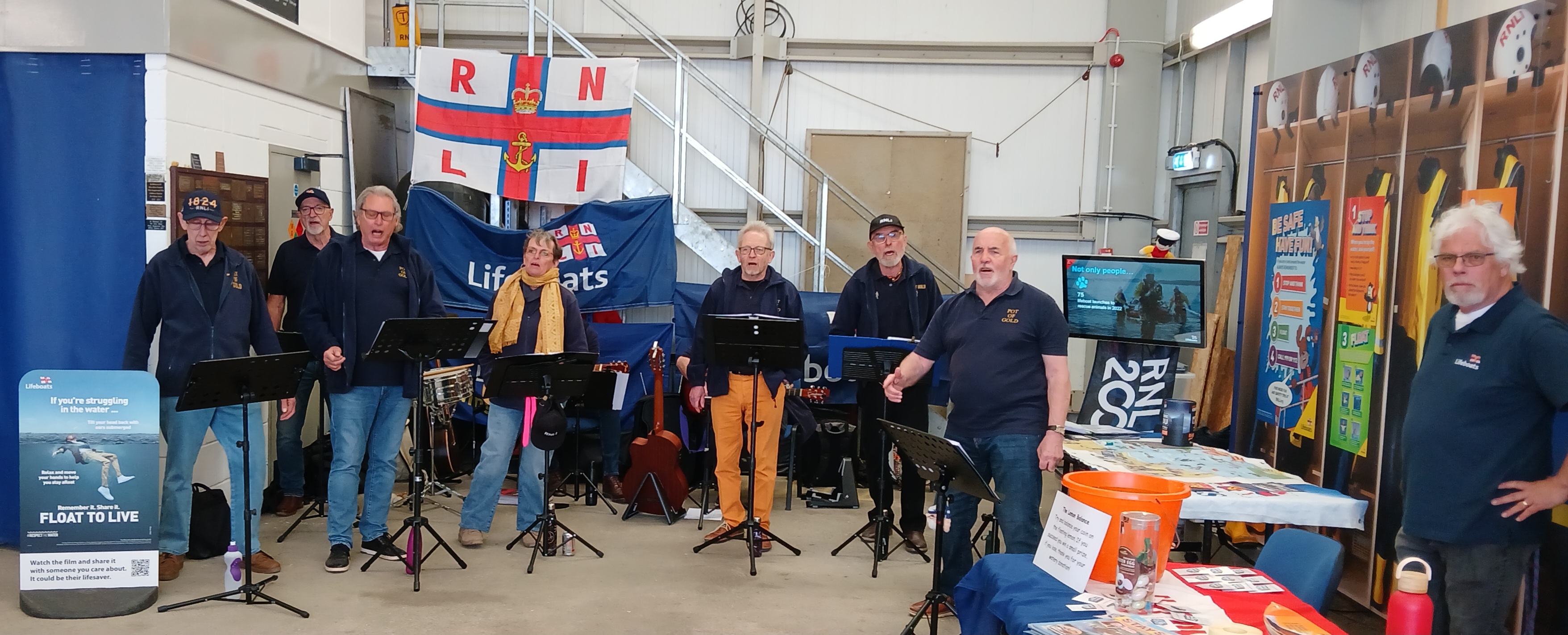 Pot of Gold Shanty Crew sing in our Boat Hall