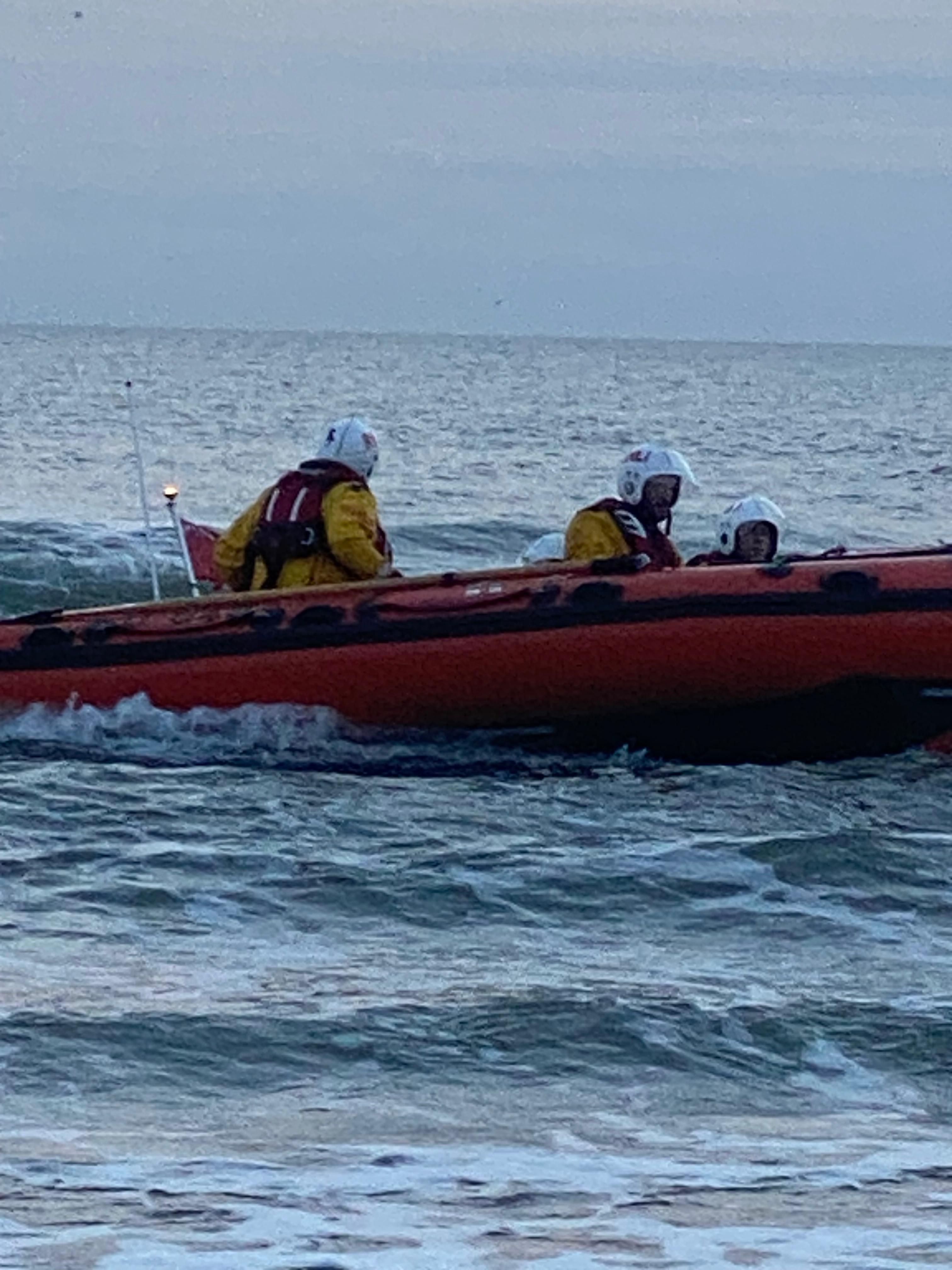 Port Talbot RNLI recovering from a tier one assessment