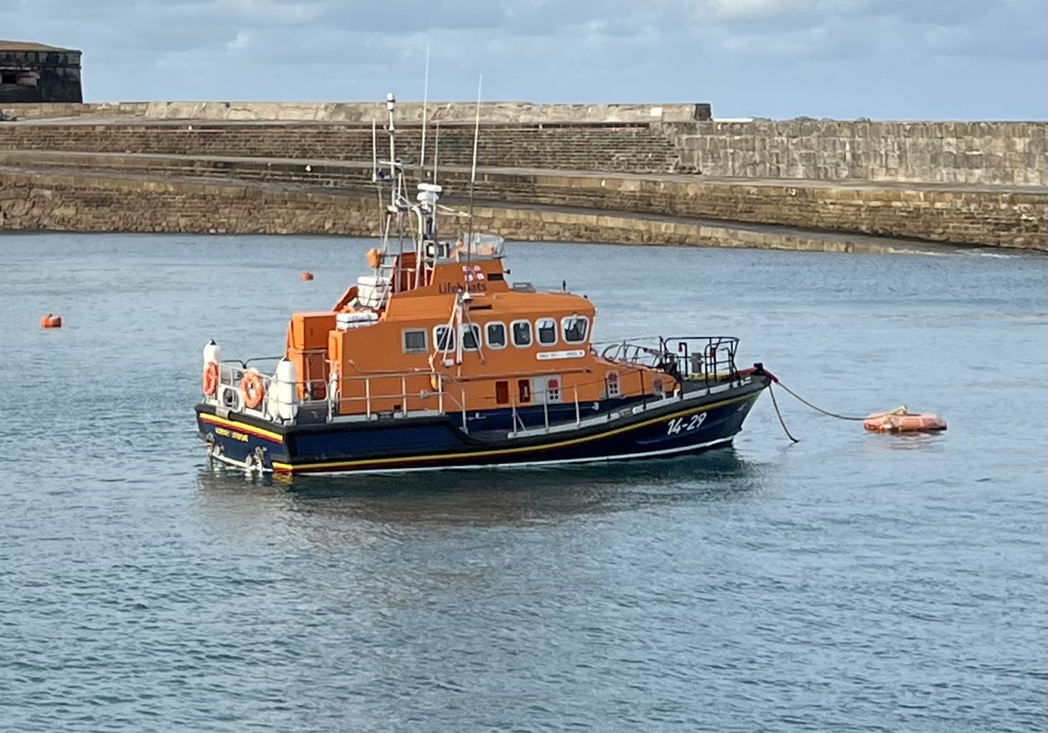 Alderney Lifeboat on Mooring