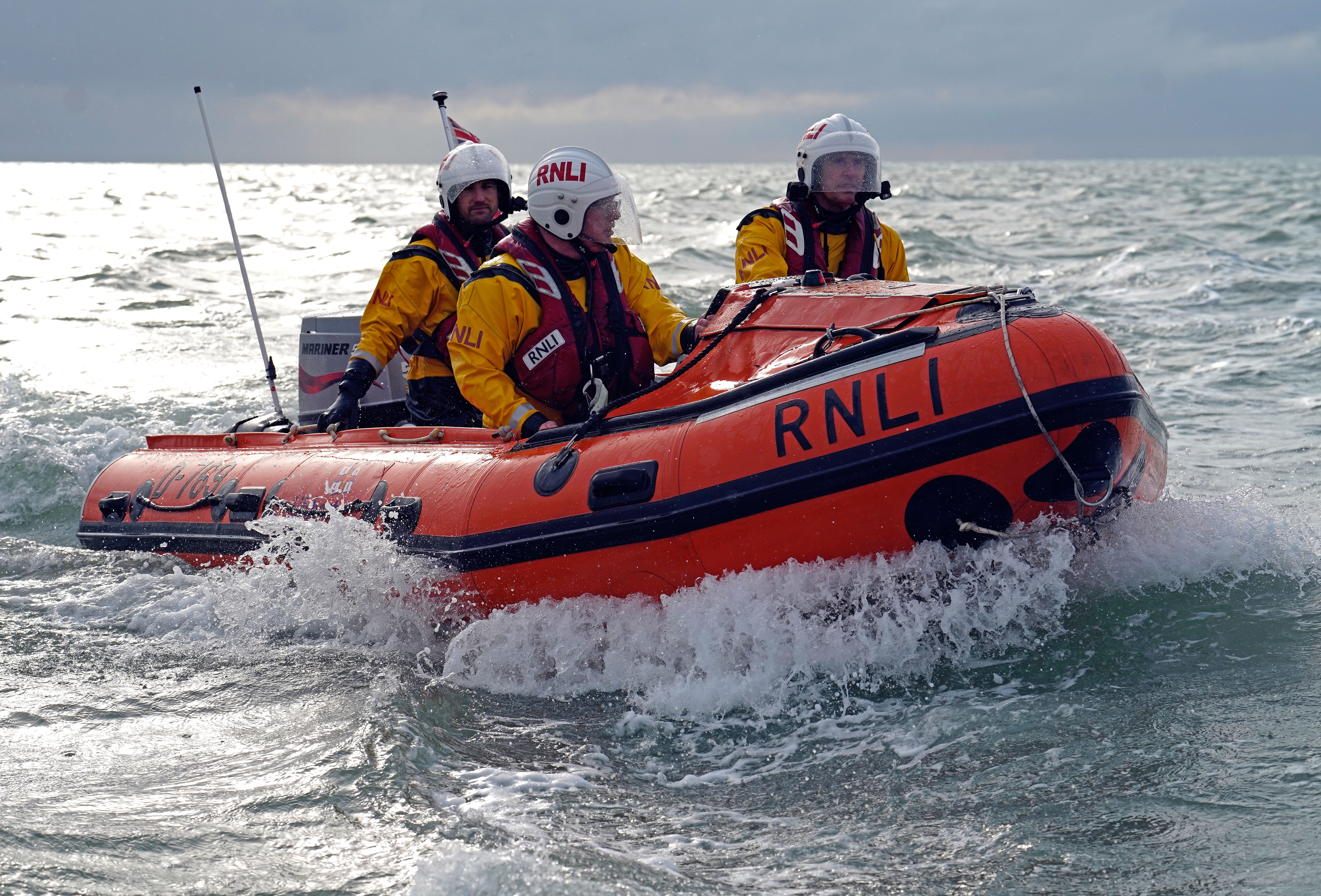Littlehampton RNLI's Ray of Hope lifeboat at sea
