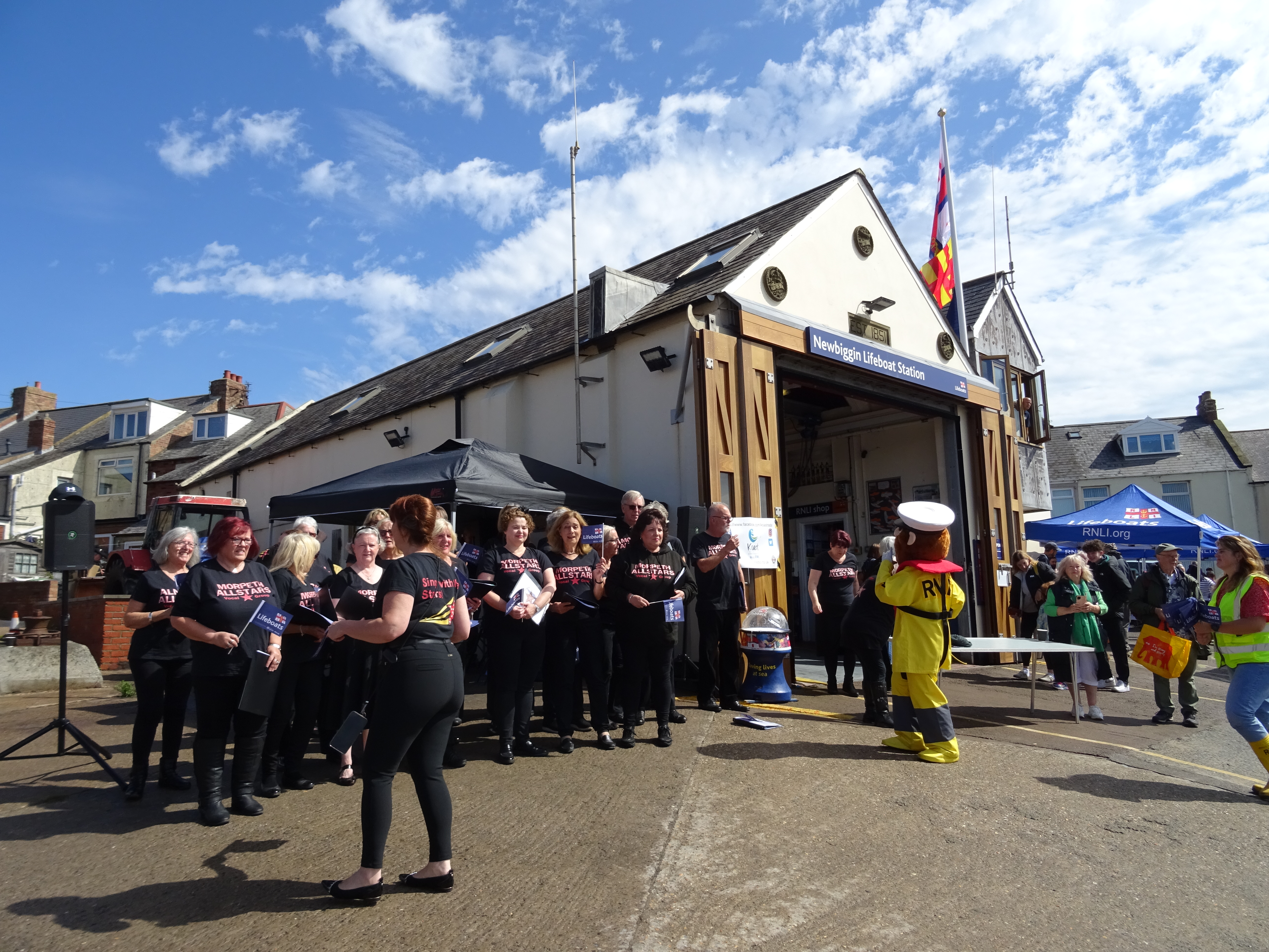 The Morpeth Allstars entertain the crowd