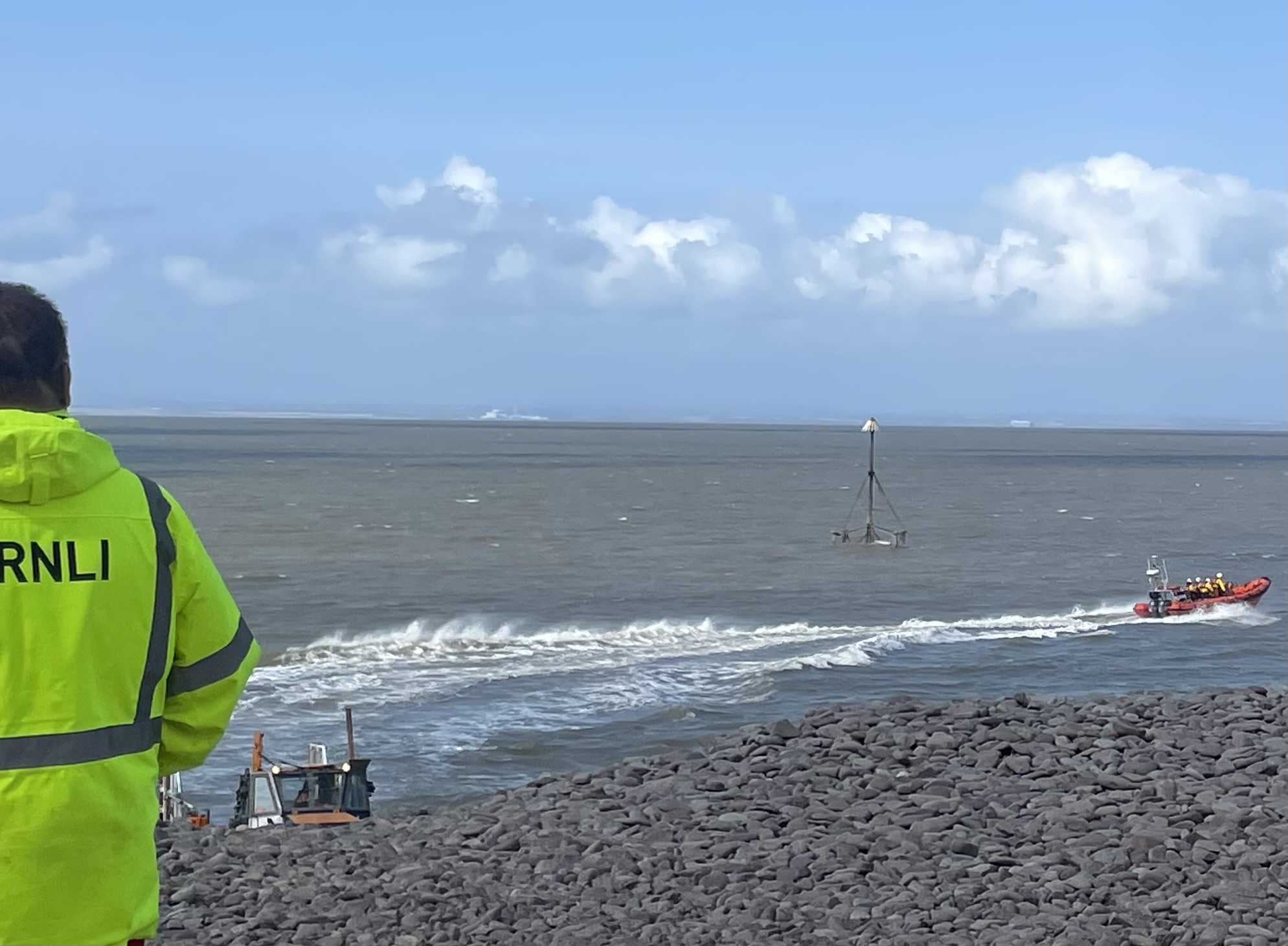 Minehead's Atlantic 85 lifeboat launches on service