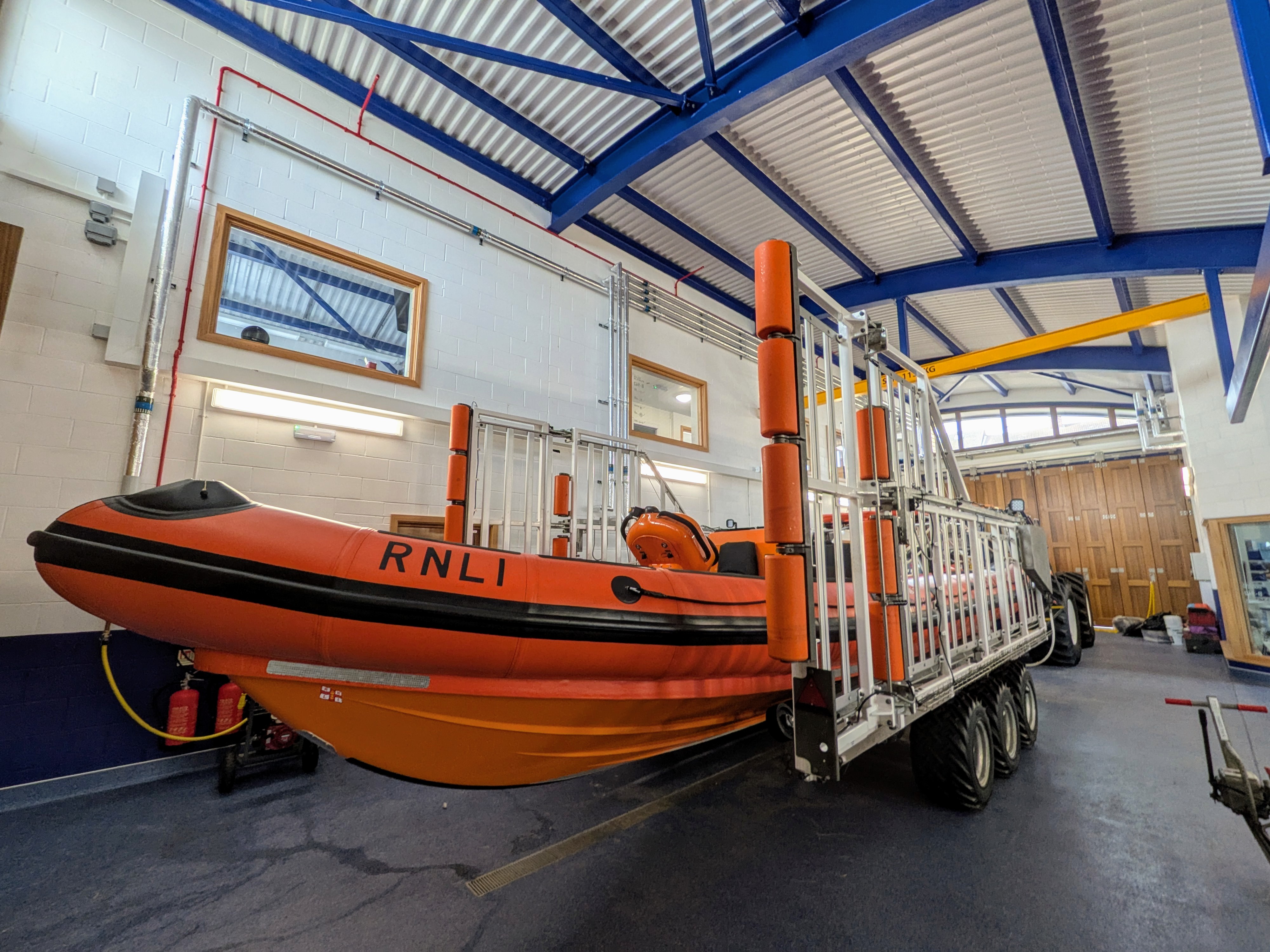 B Class lifeboat in new station
