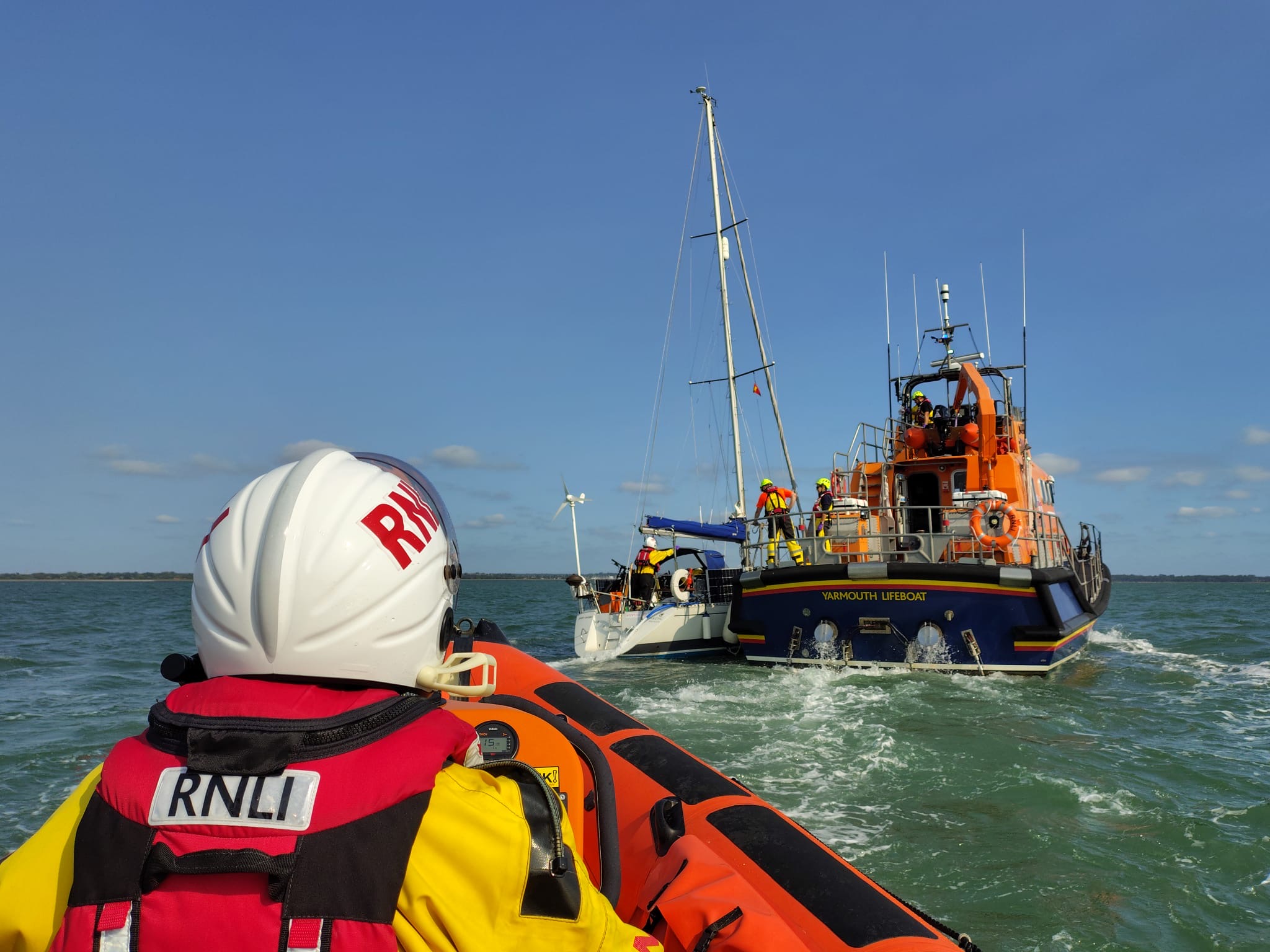 Yarmouth RNLI and Lymington RNLI