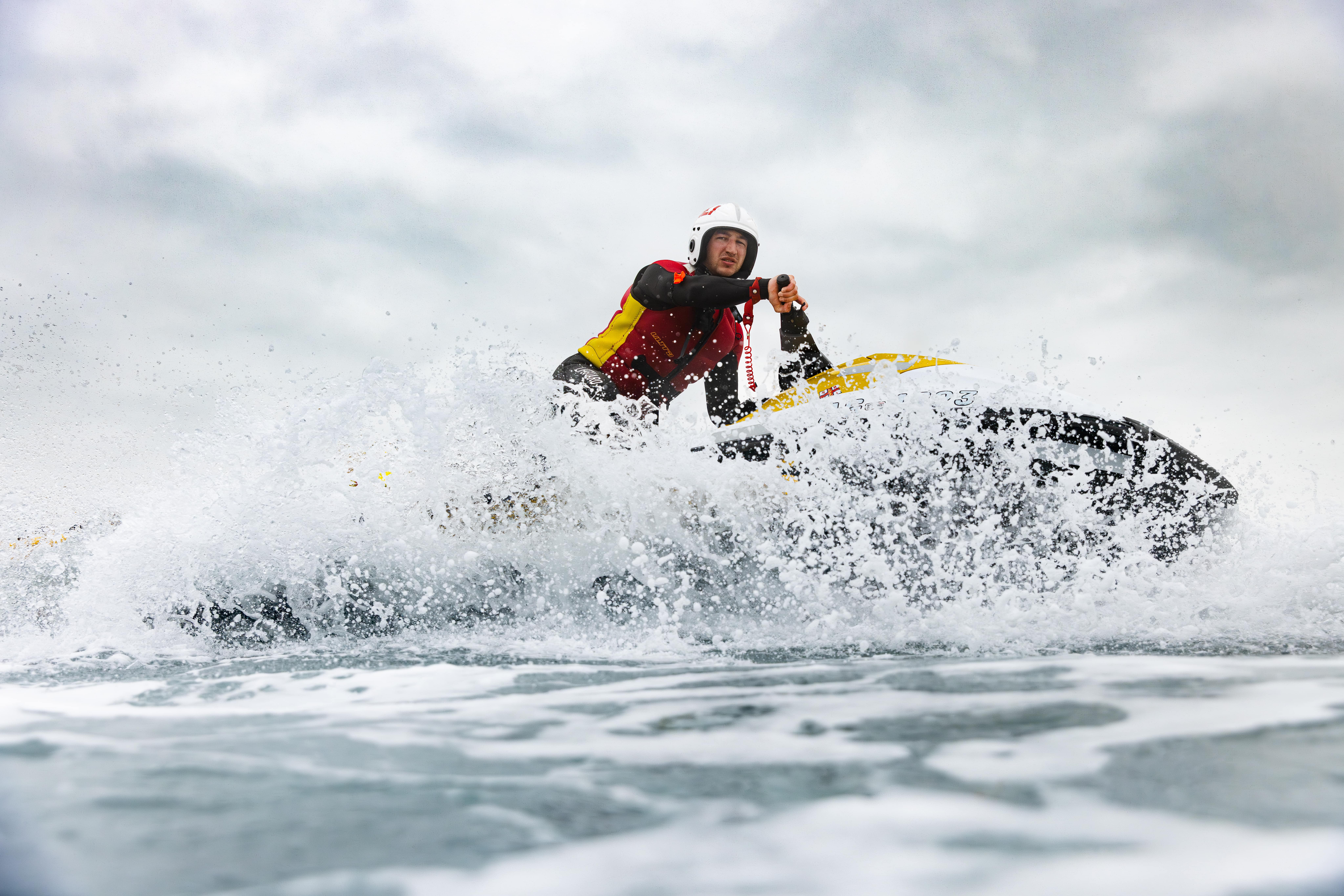 Lifeguard on RWC sparying water