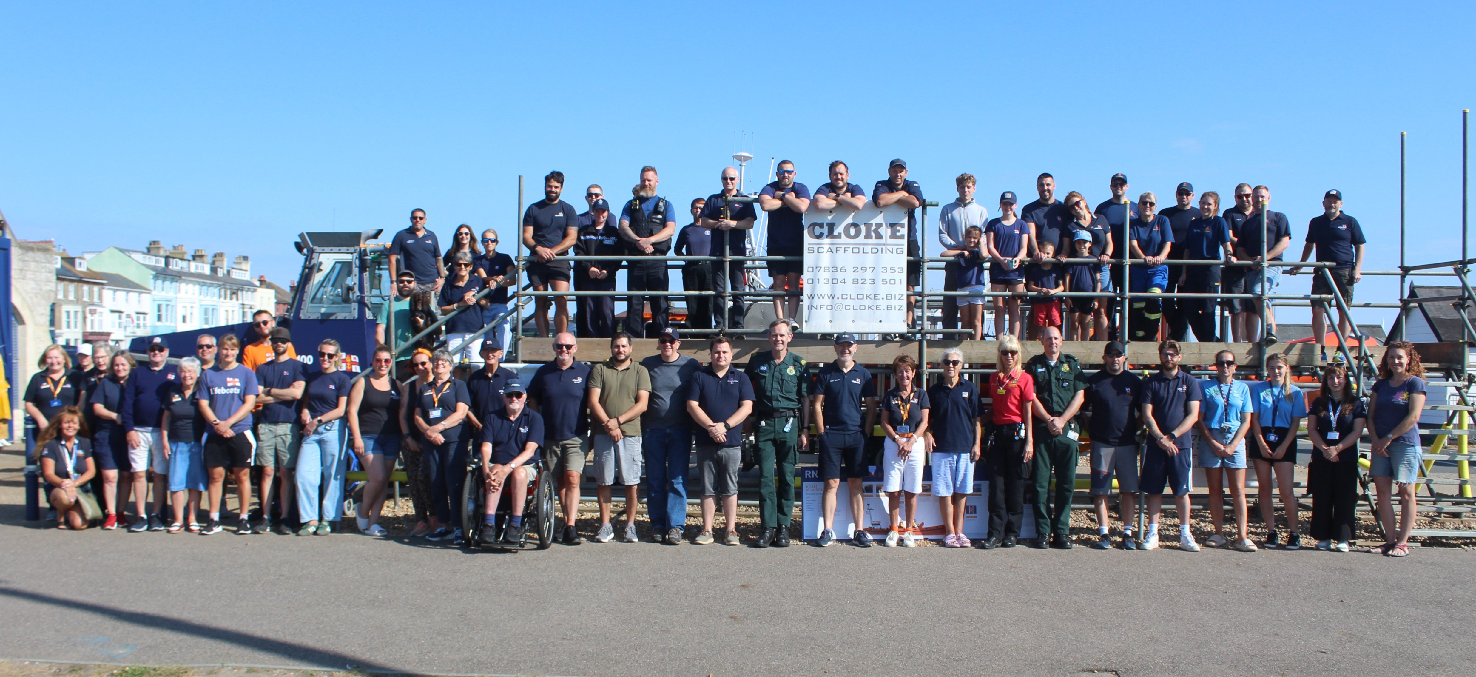 Walmer RNLI volunteers before the event.