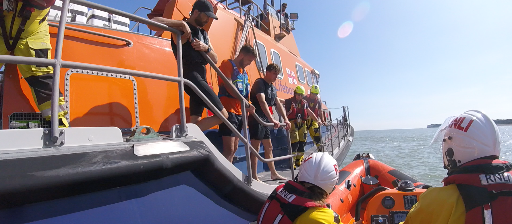'Casualties' aboard Dover lifeboat.