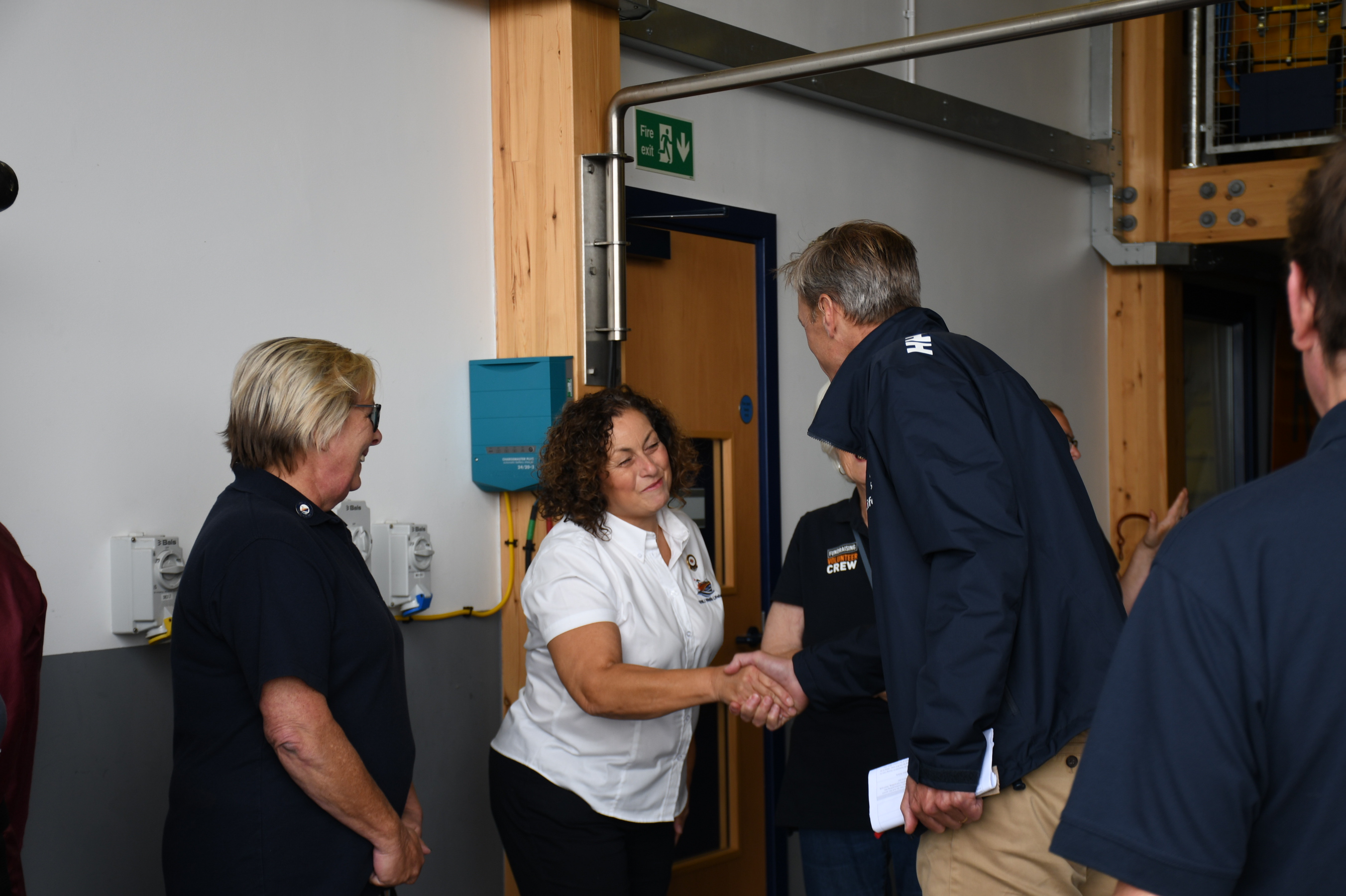 RNLI Chief Executive Peter Sparkes at Wells RNLI meeting Wells volunteers