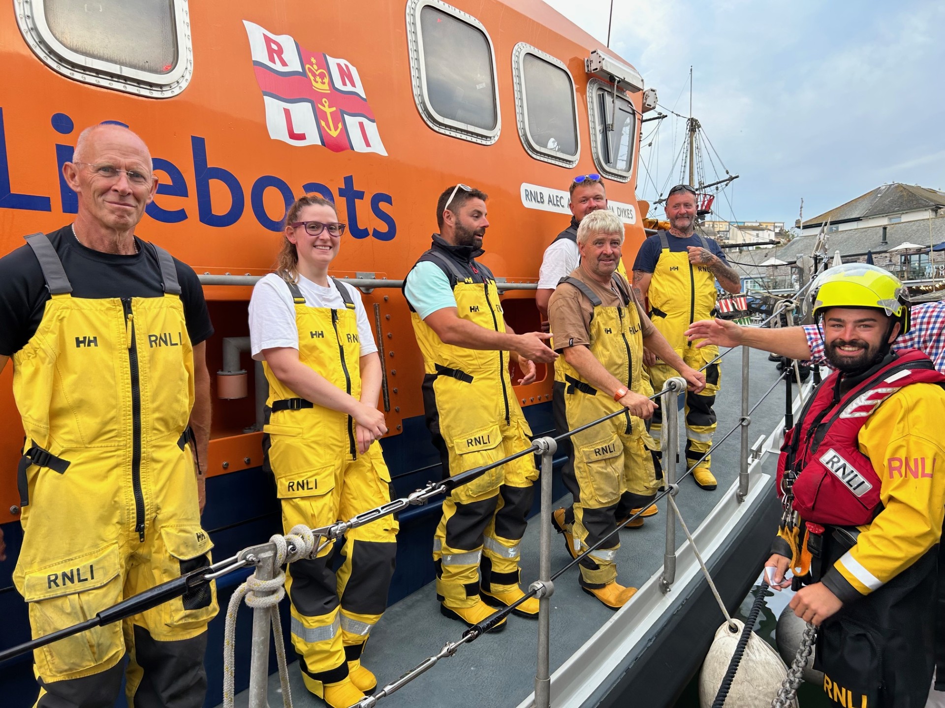 Crew of the ALB on deck