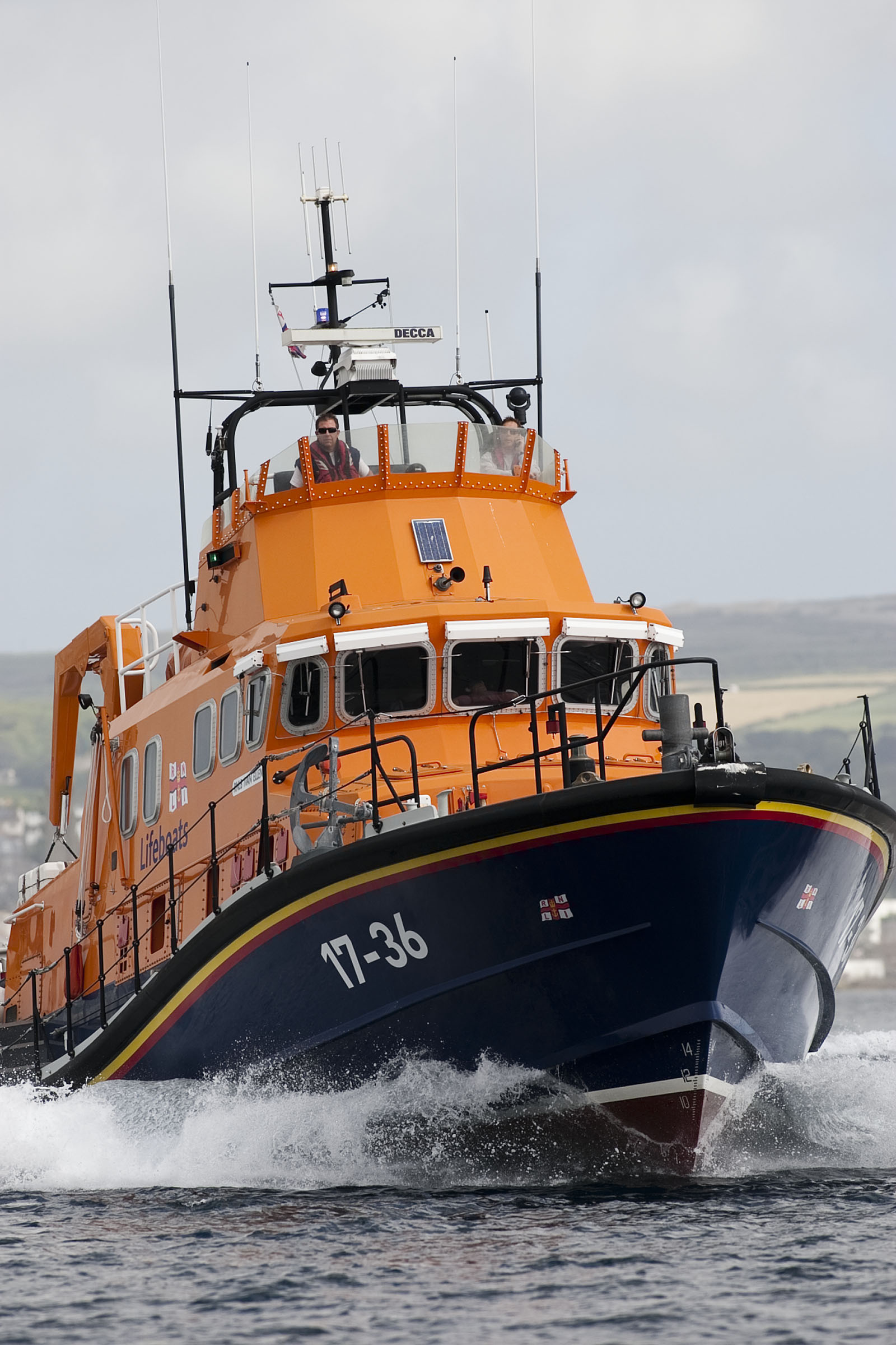 Picture shows Penlee Lifeboat under way