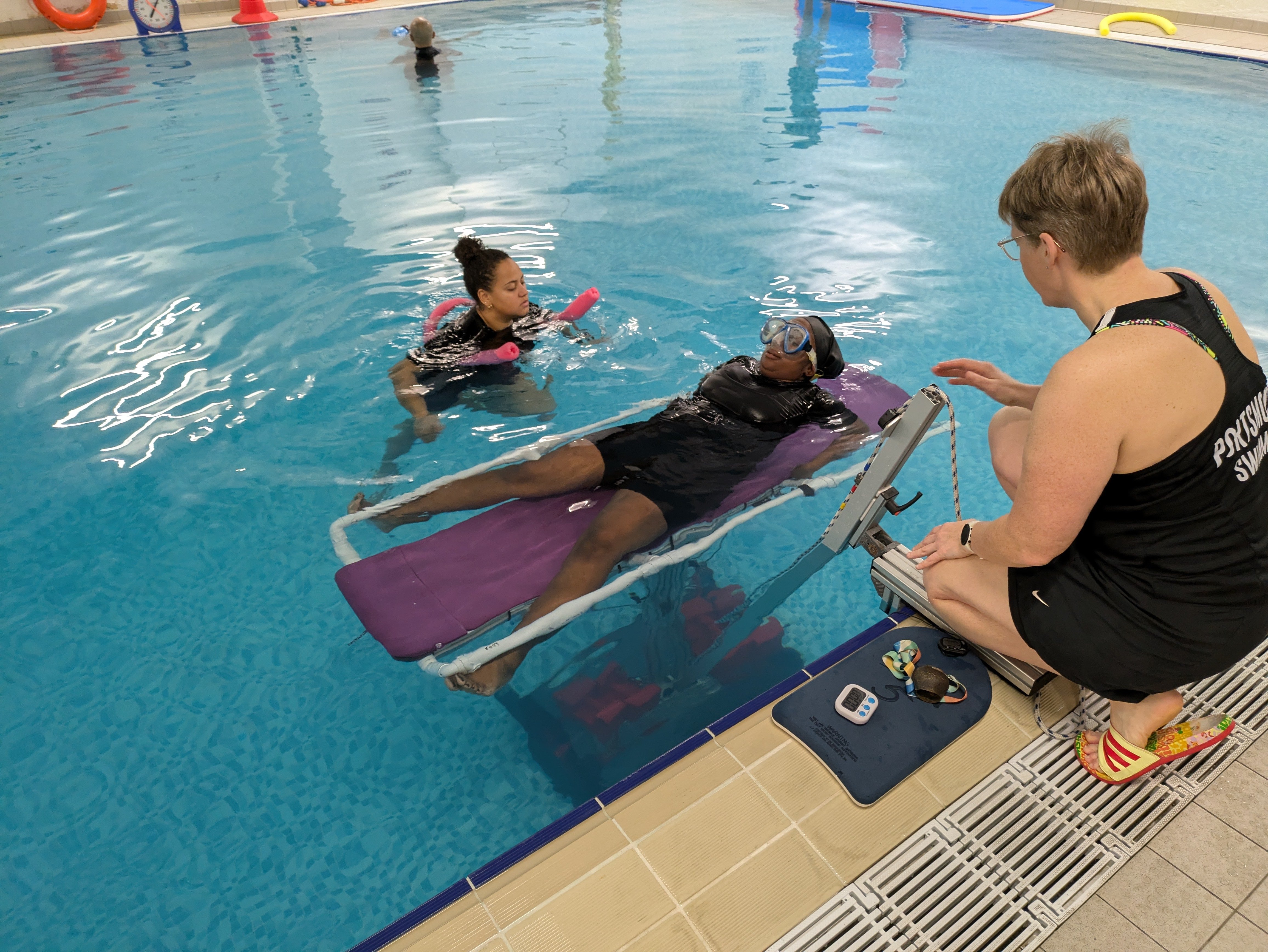 Participants during the float research