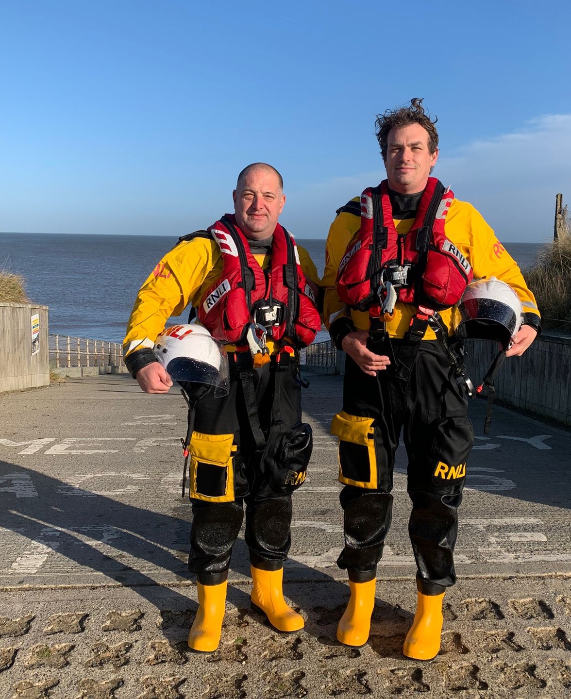 L - R George Reddell and Jon Church after their pass out of Tier 1.