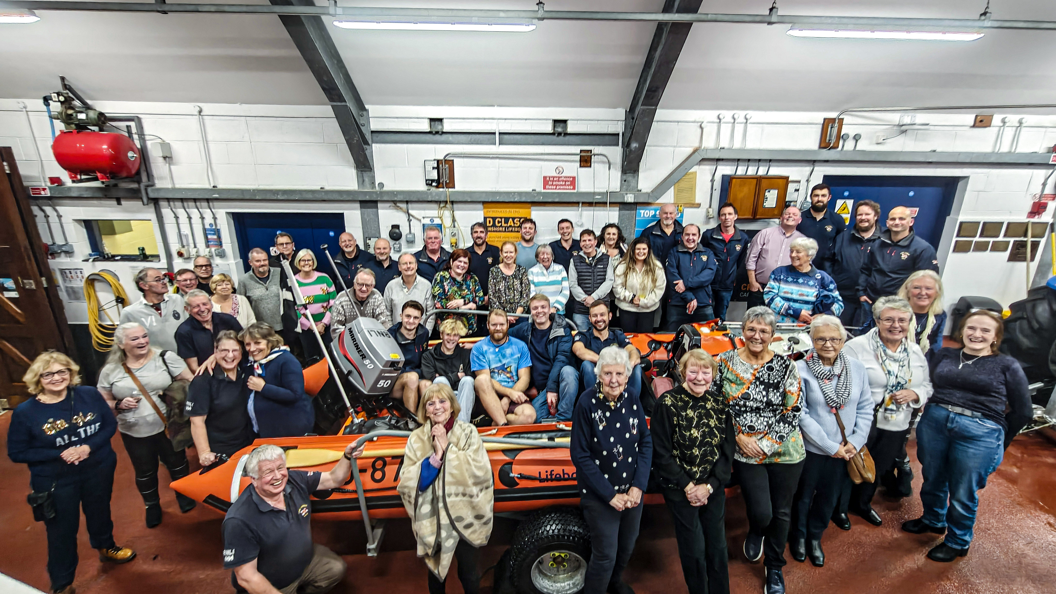 Looe RNLI volunteers in the boathouse – 10 December 2025