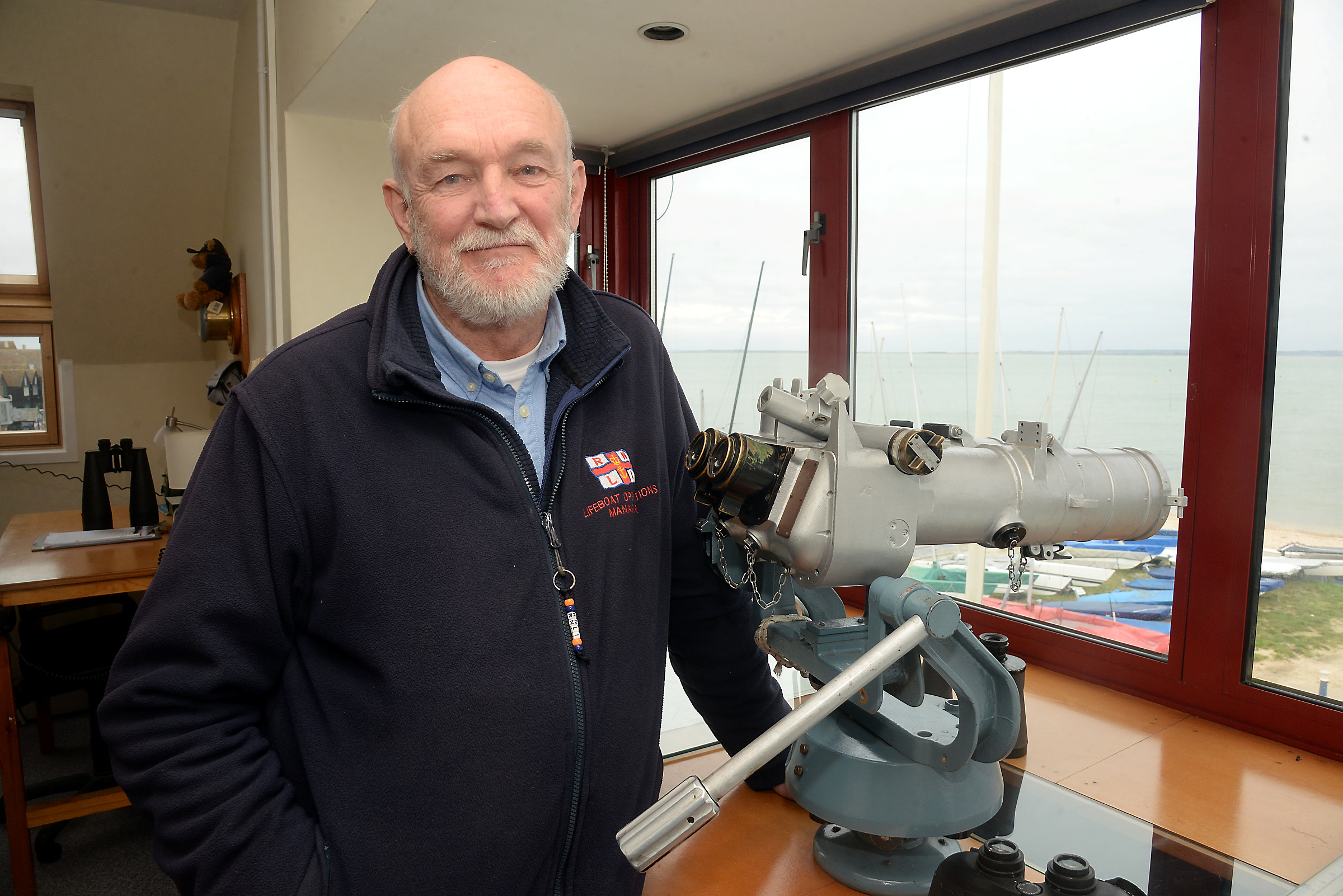 Mike Judge who has served over 50 years at Whitstable RNLI.