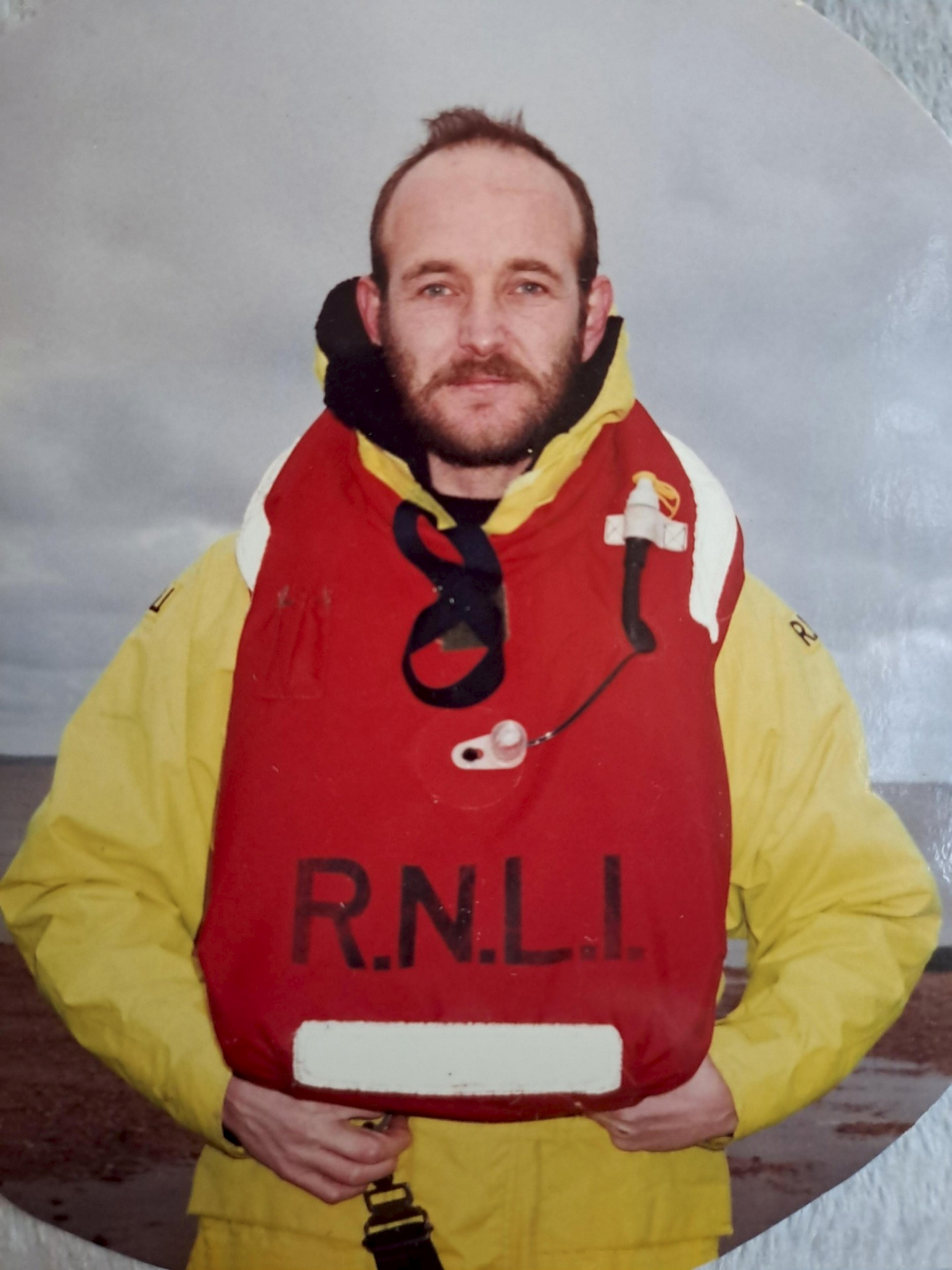 Mike Judge in his earlier days as part of the Whitstable lifeboat crew.