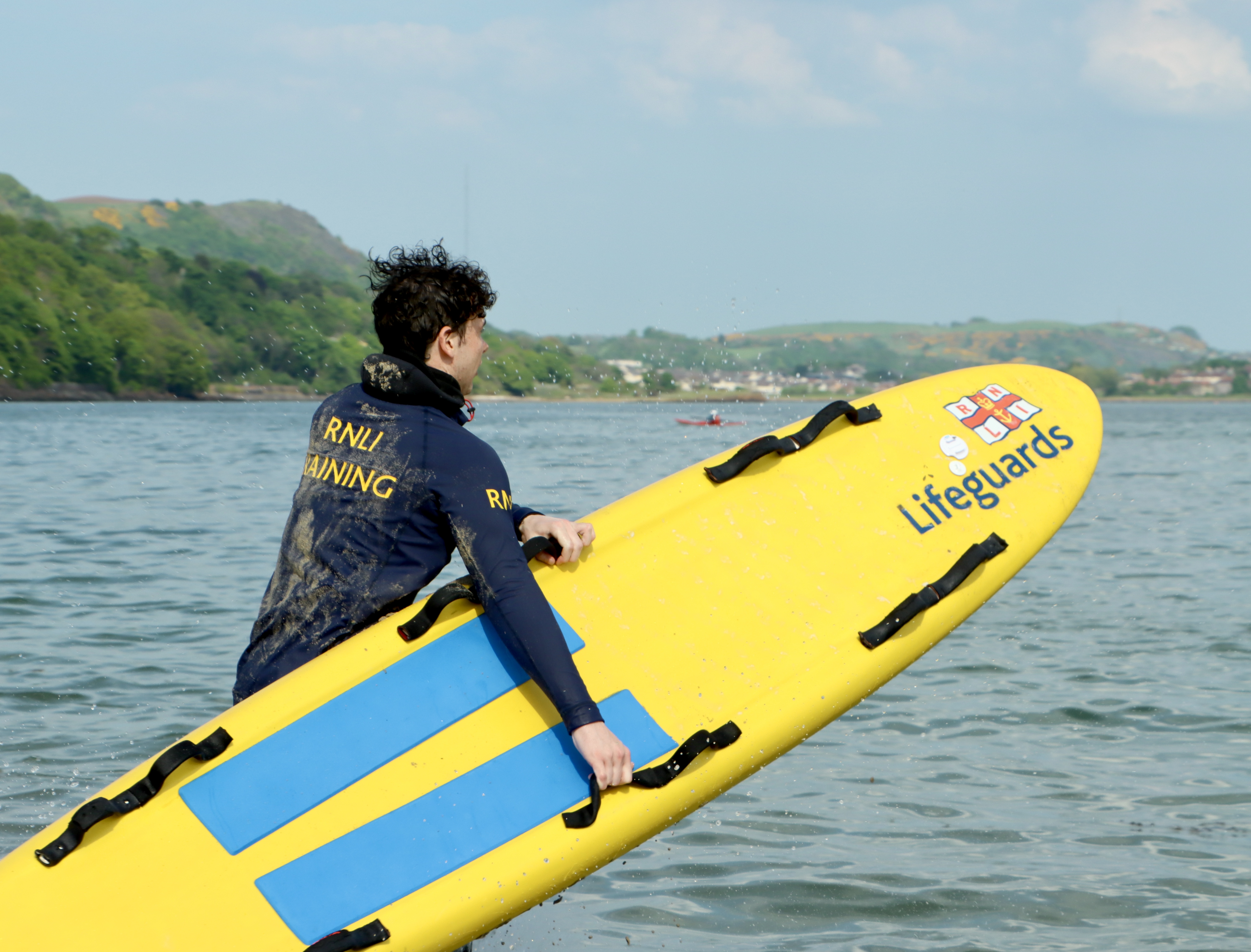Scottish lifeguards completing inductions at Silver sands Aberdour