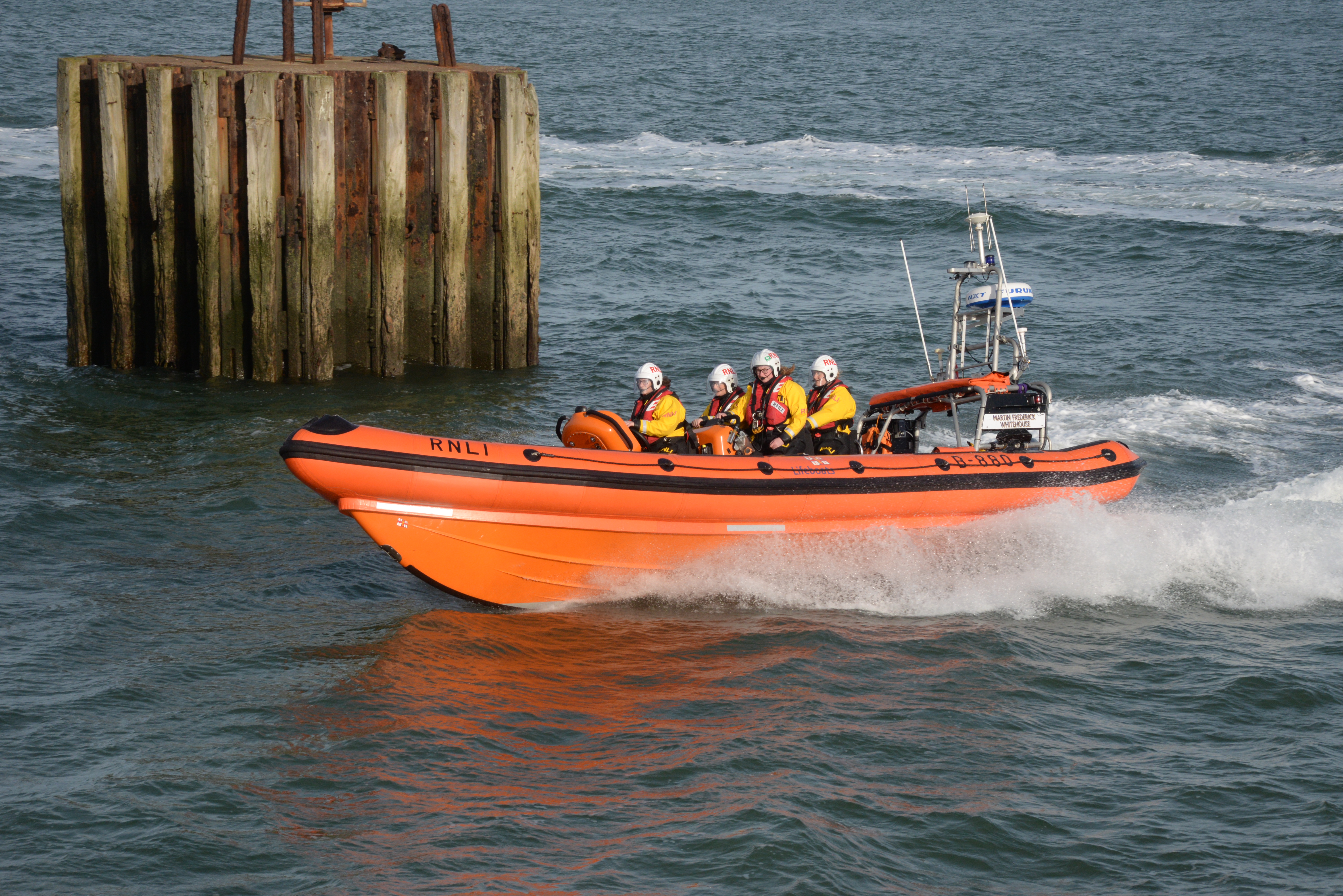 Relief B-Class lifeboat Martin Frederick Whitehouse at Whitstable. 