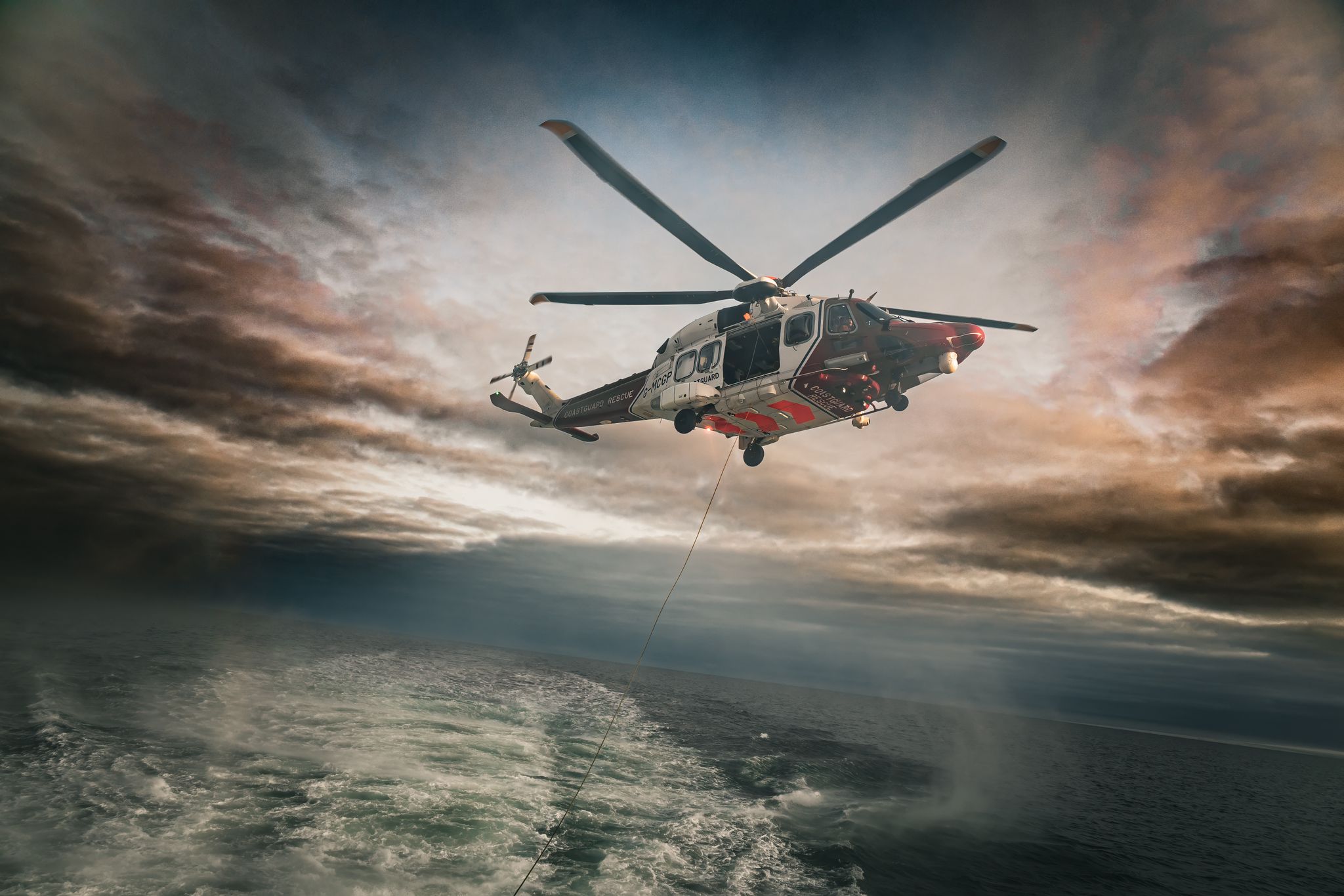 helicopter in sky