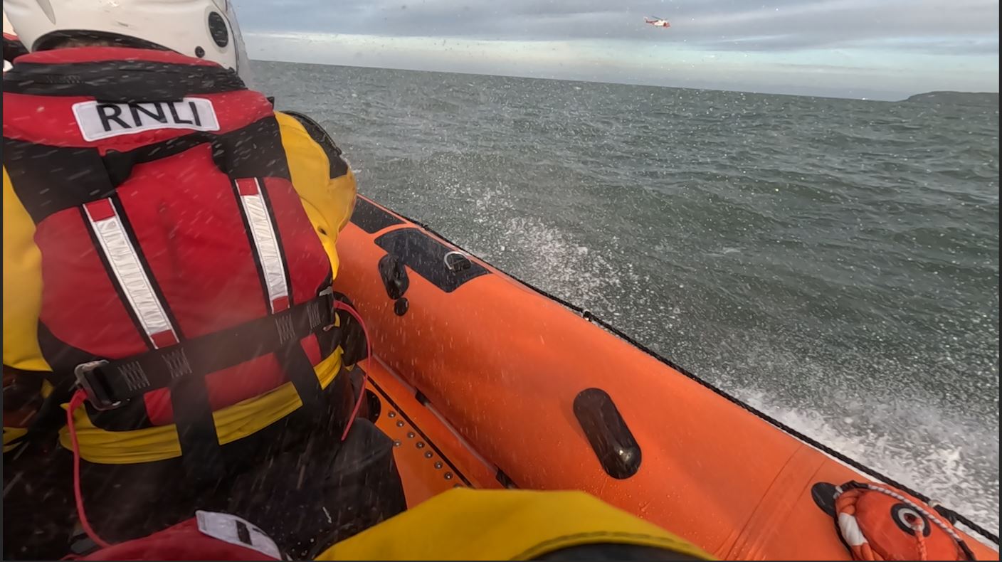 Skerries RNLI and Rescue 116 on scene