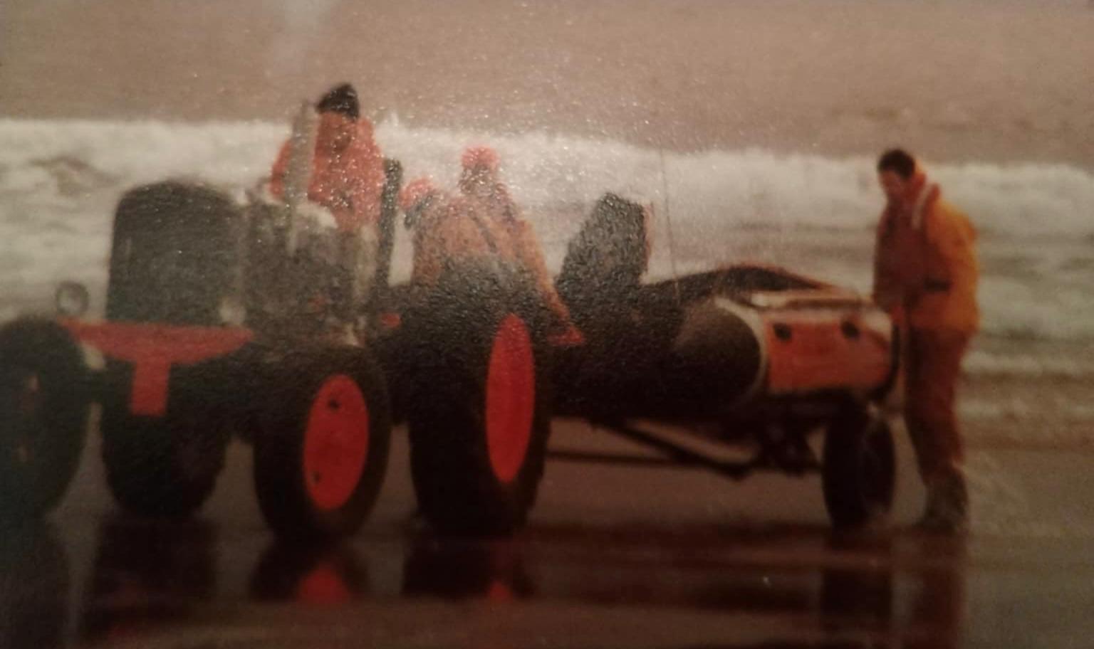 Port Talbot RNLI early tractor launches 