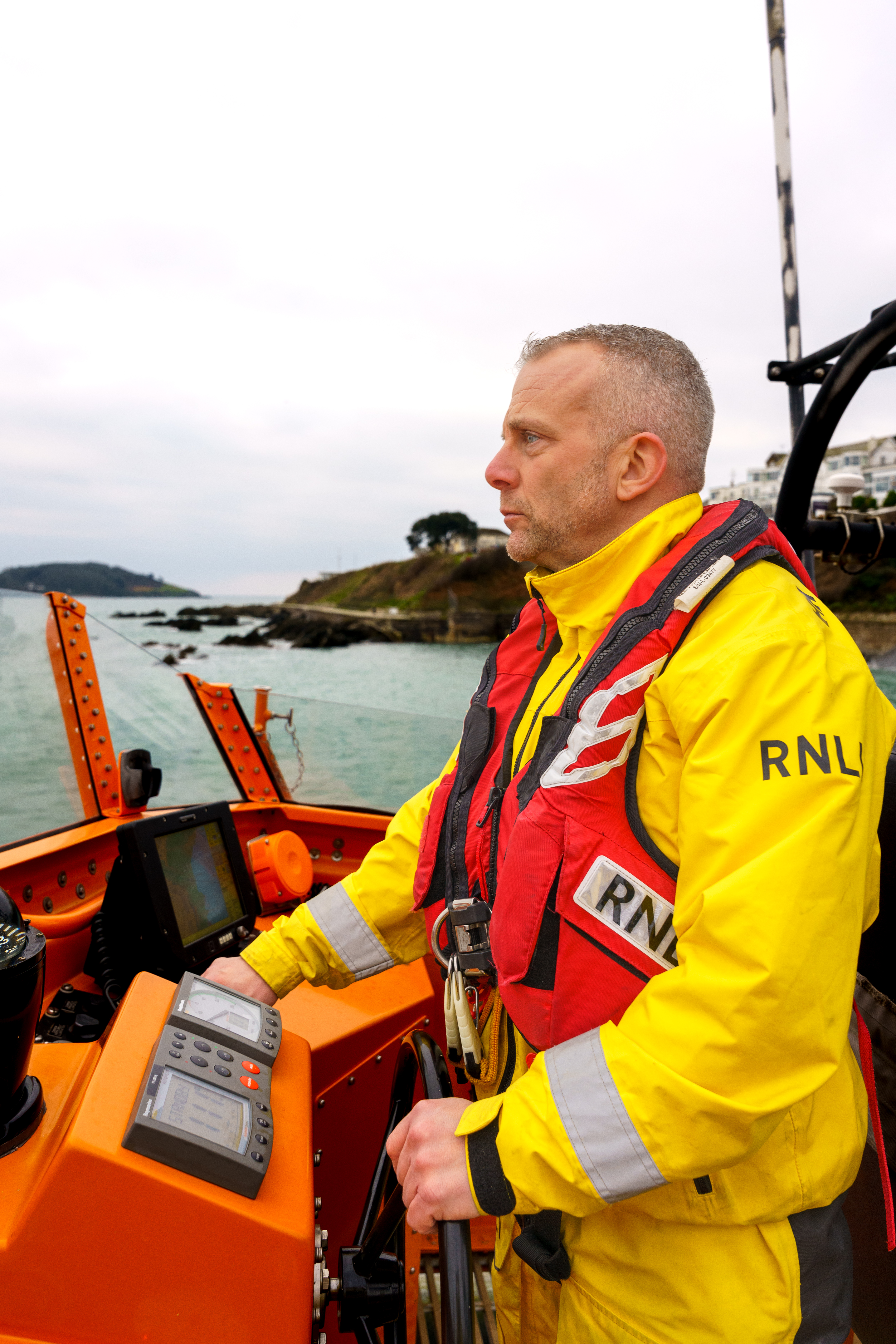 Coxswain/Mechanic Simon Jeffery on his final exercise