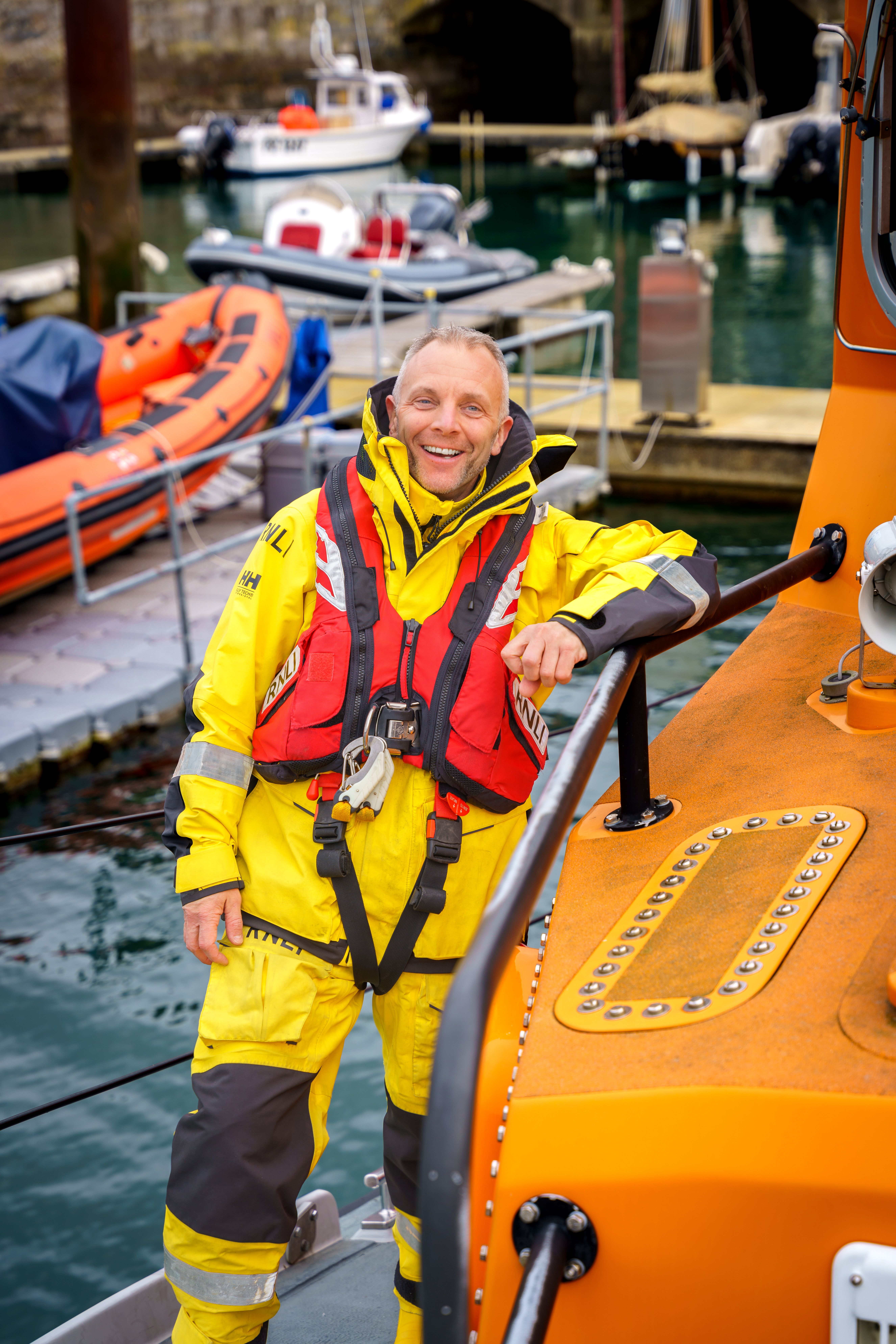 Plymouth RNLI retiring Coxswain/Mechanic Simon Jeffery