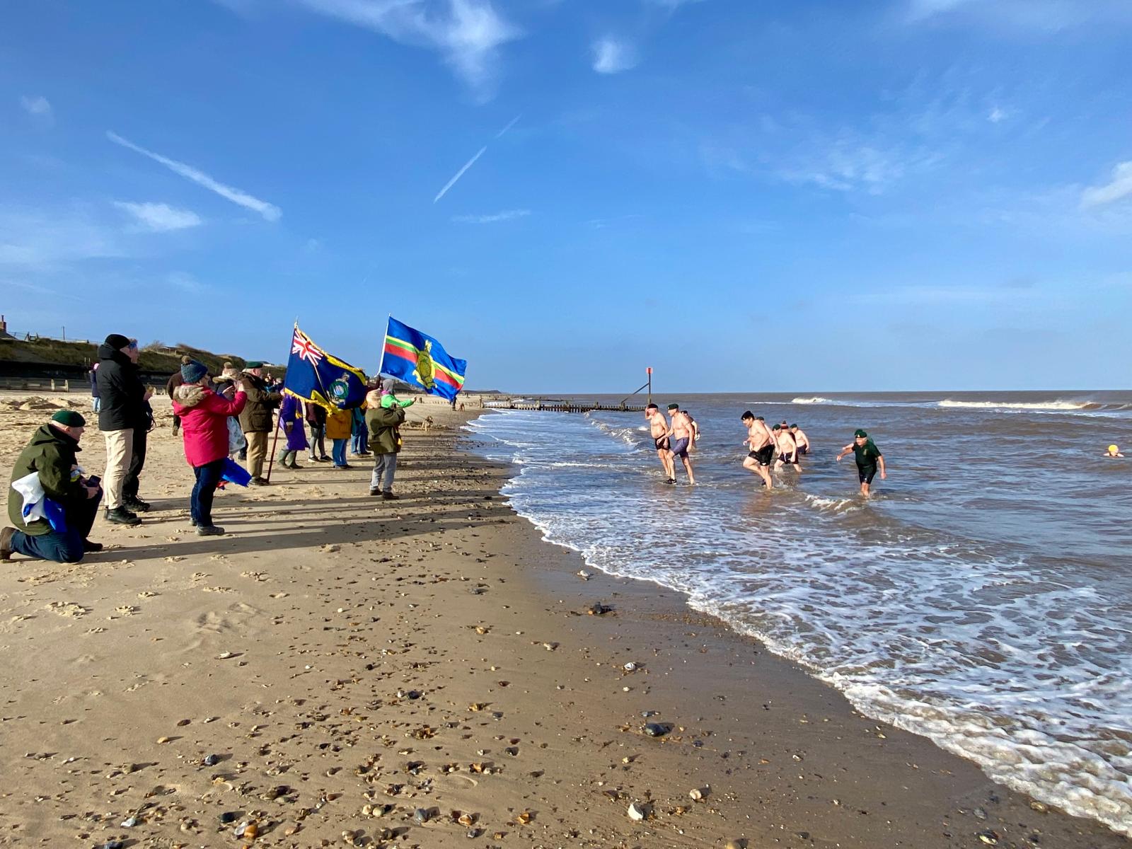 commandos leaving the water in quick time very cold 