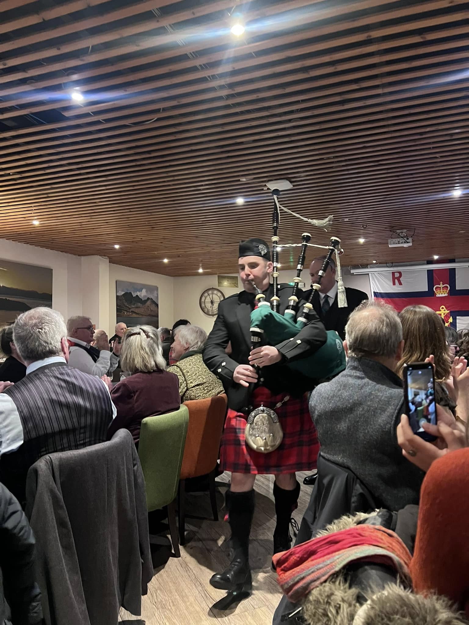 The haggis arrives!