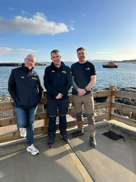 Jerry Early, Arranmore RNLI Lifeboat Operations Manager, Kieran O’Donnell, Karl O'Neill
