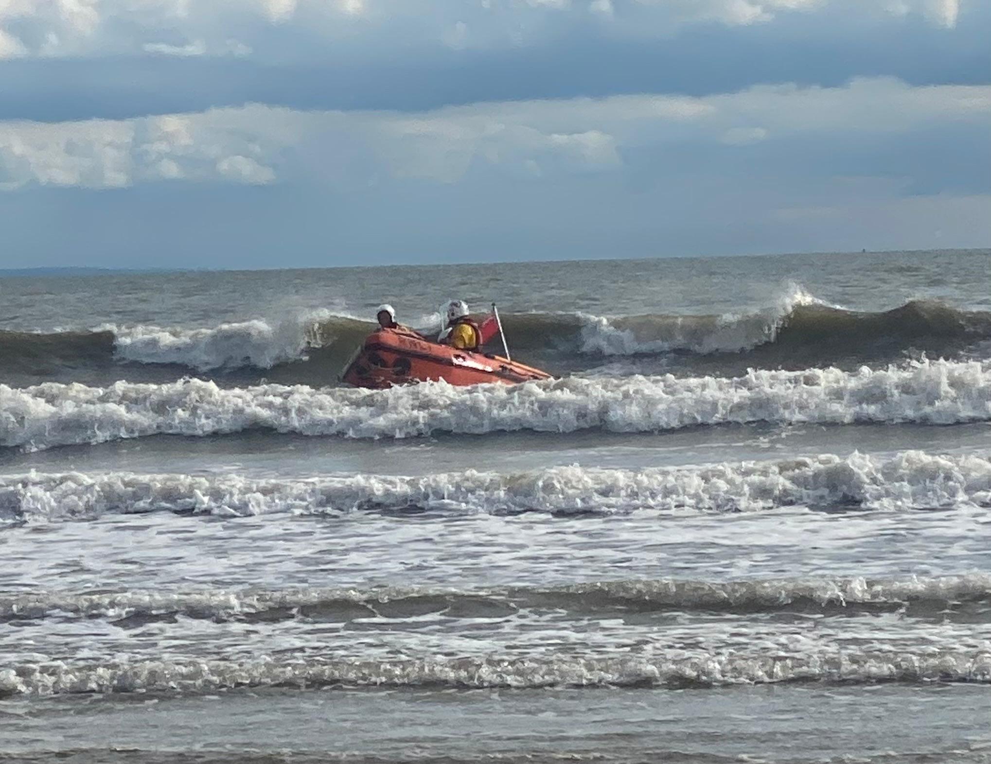 Port Talbot RNLI preparing to recover 060725