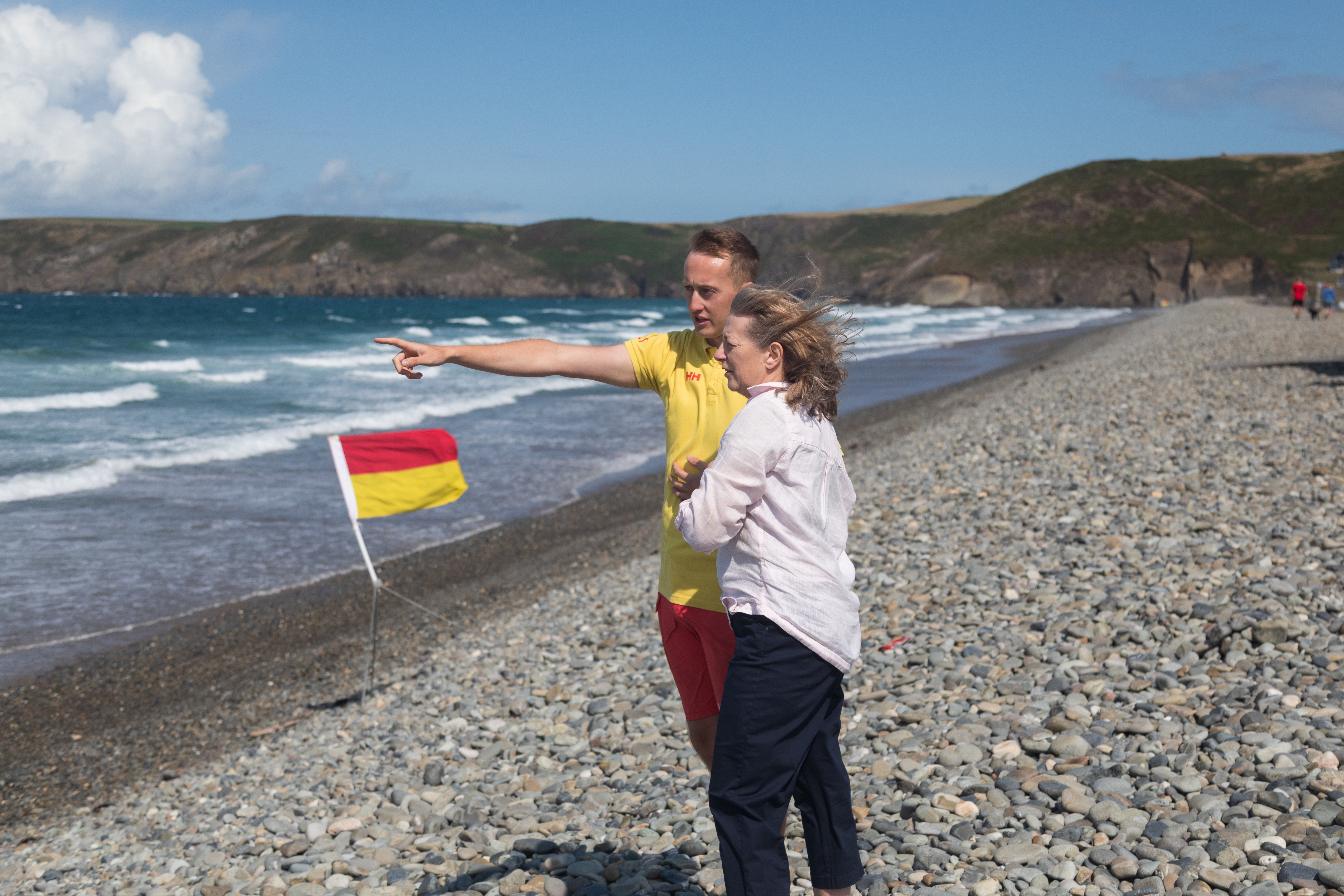 Joanna and Matty at Newgale beach