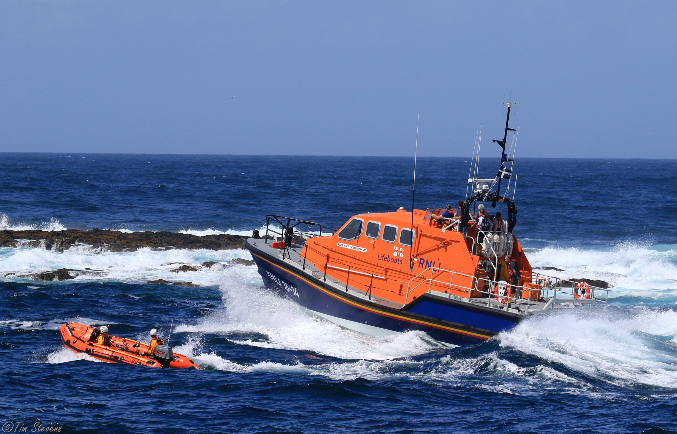 Sennen Cove lifeboats. Taken on a previous occasion. 