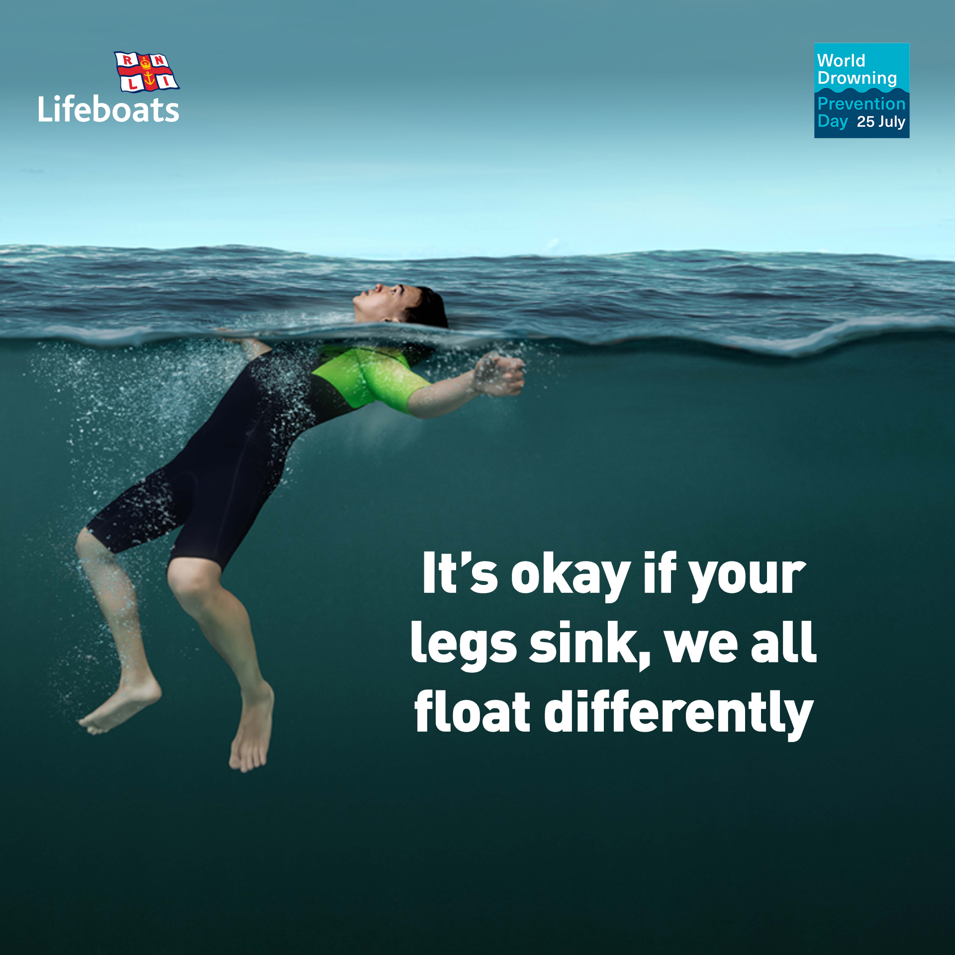 Person in water