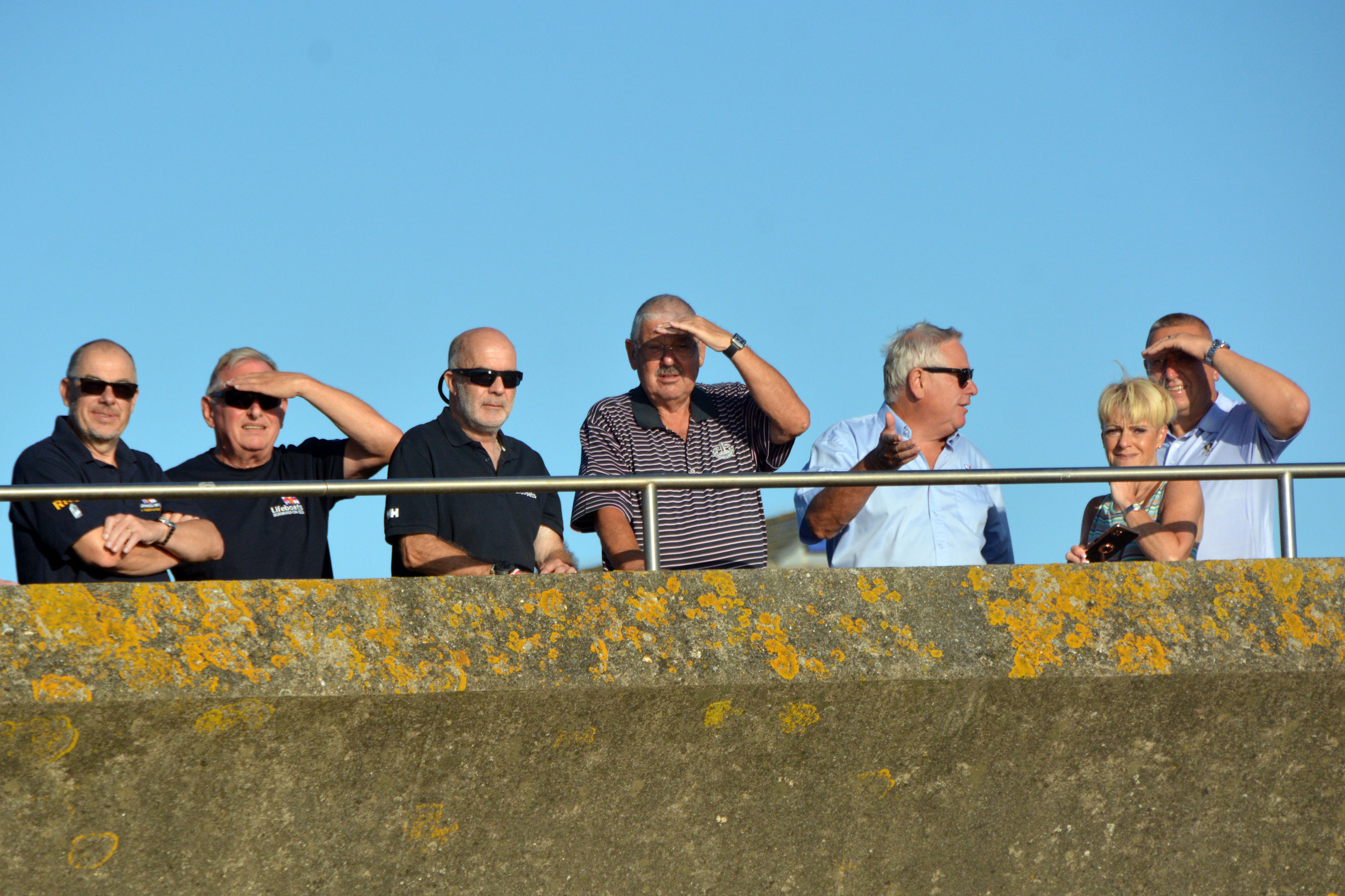 Members of Burnham and Berrow Golf club watching the launch
